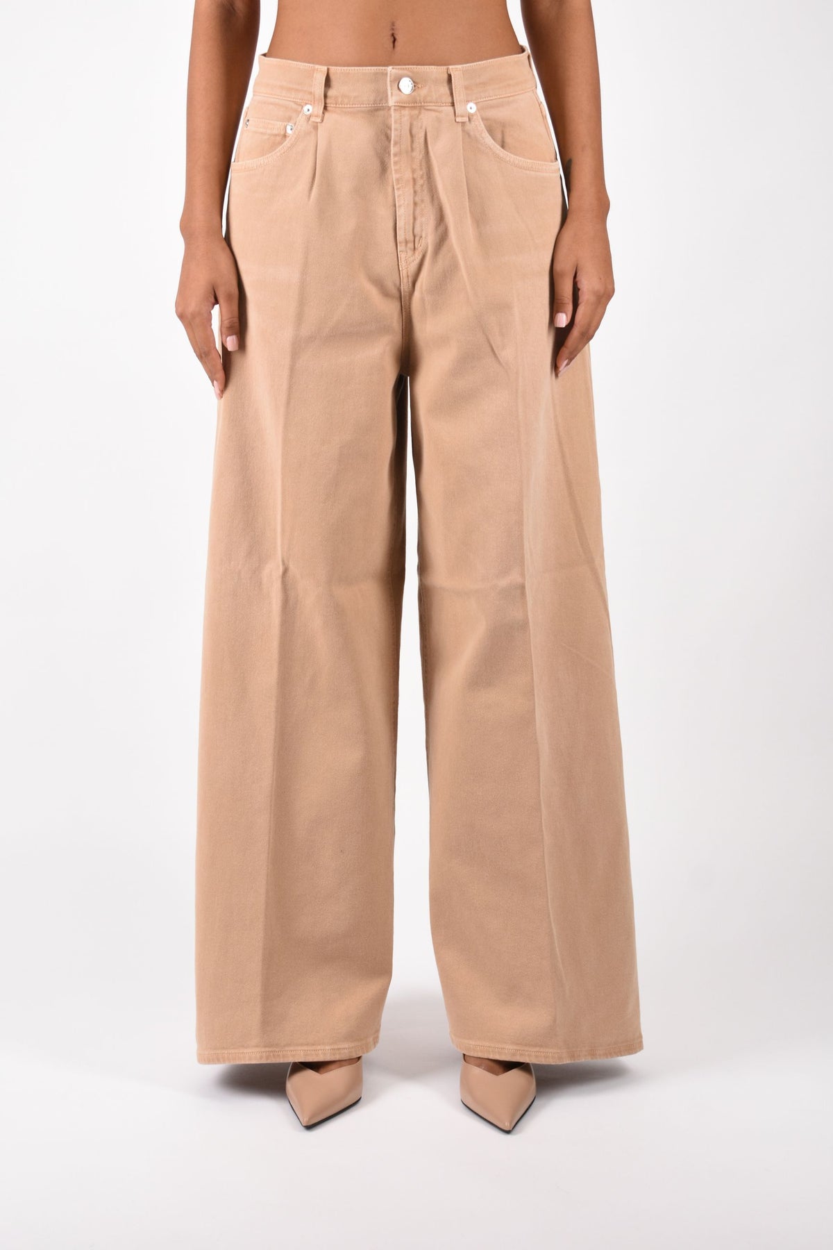 Jeans Maggie wide leg in denim stretch DP853BSE037Y