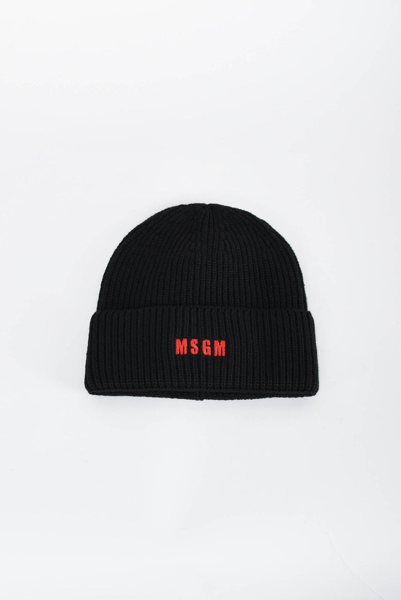 MSGM Cappello in lana a coste