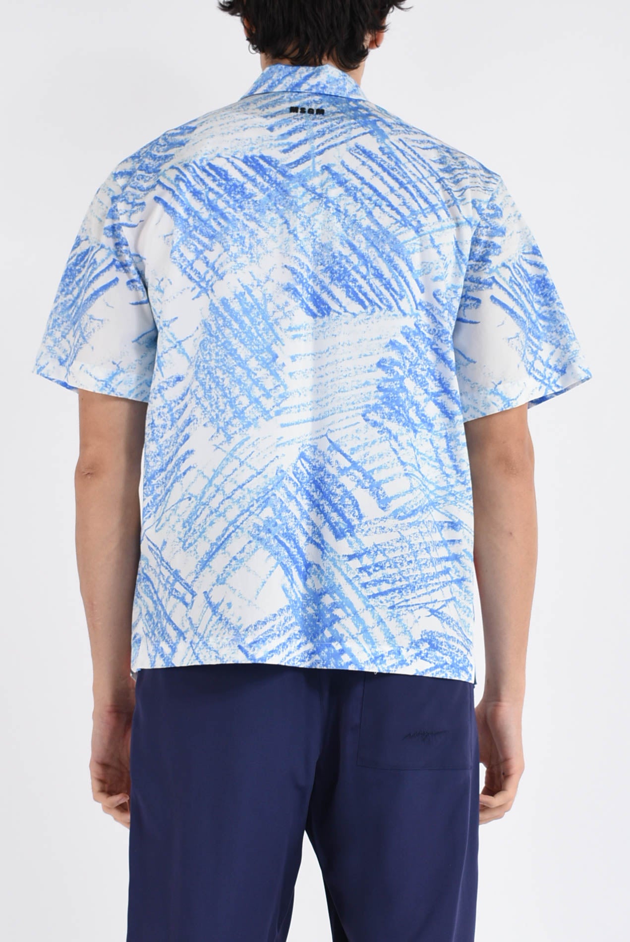 camicia in popeline con grafica two sailors