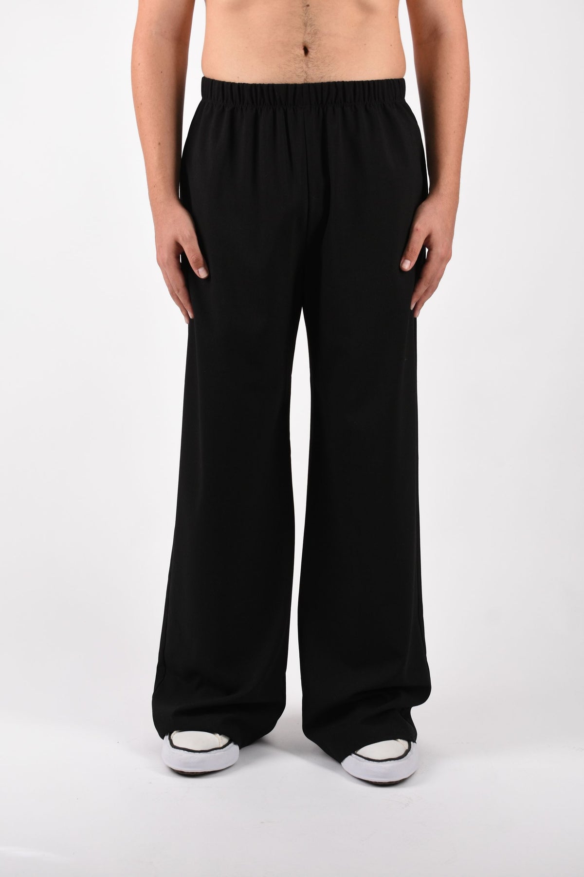 Pantaloni wide in flannel NUW26304