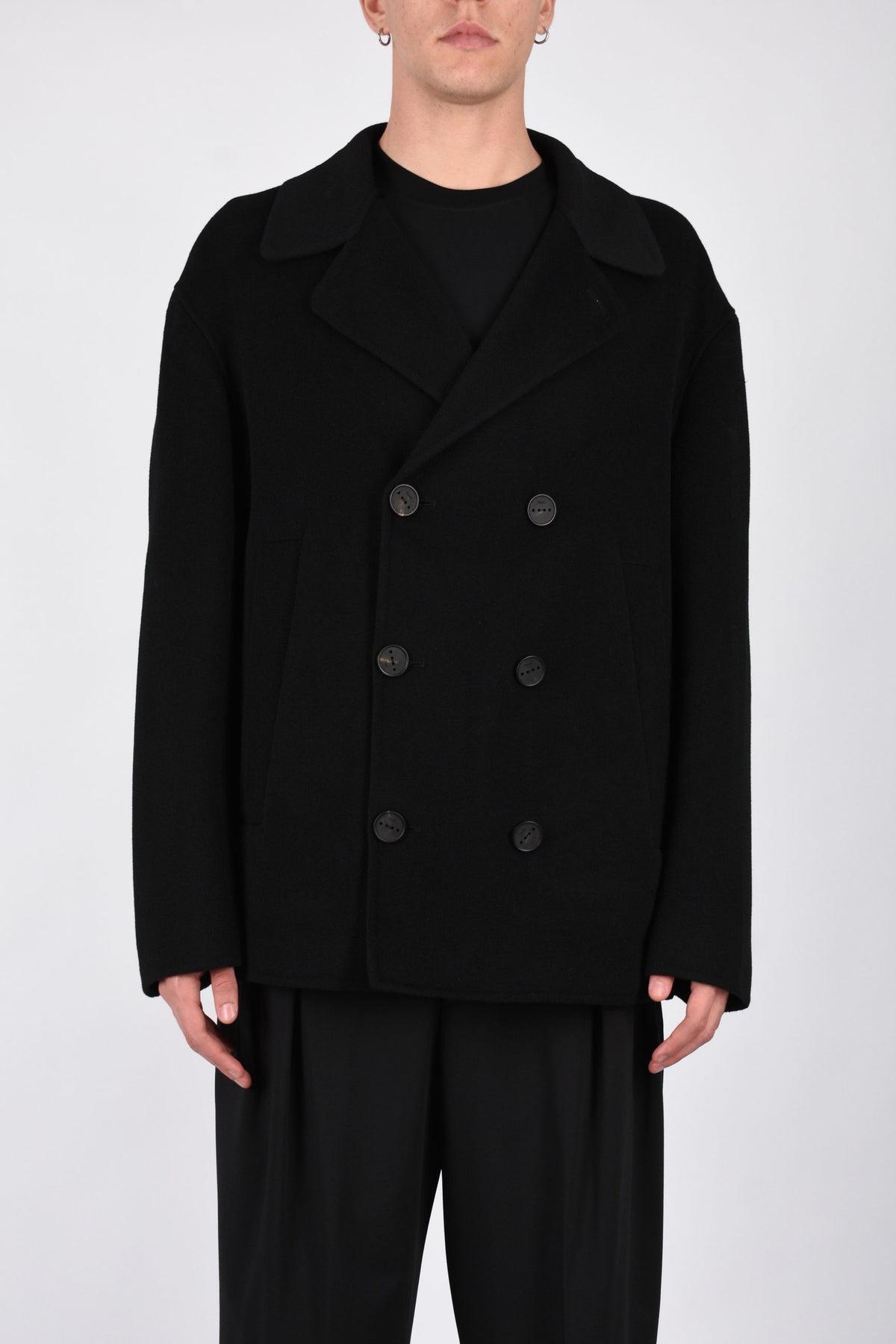 Cappotto doppiopetto in lana di pecora ORNODM700