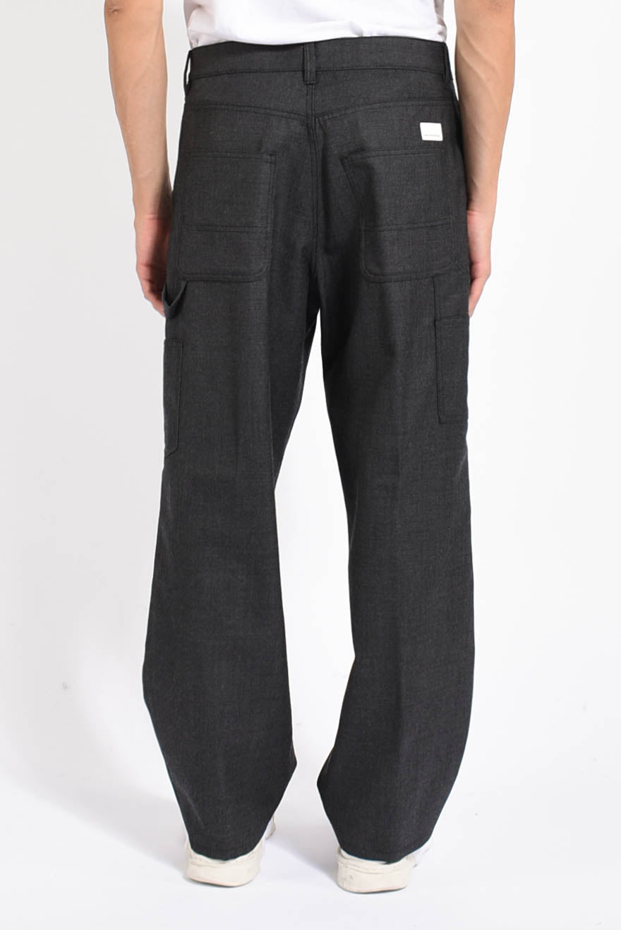 Pantaloni carpenter in lana