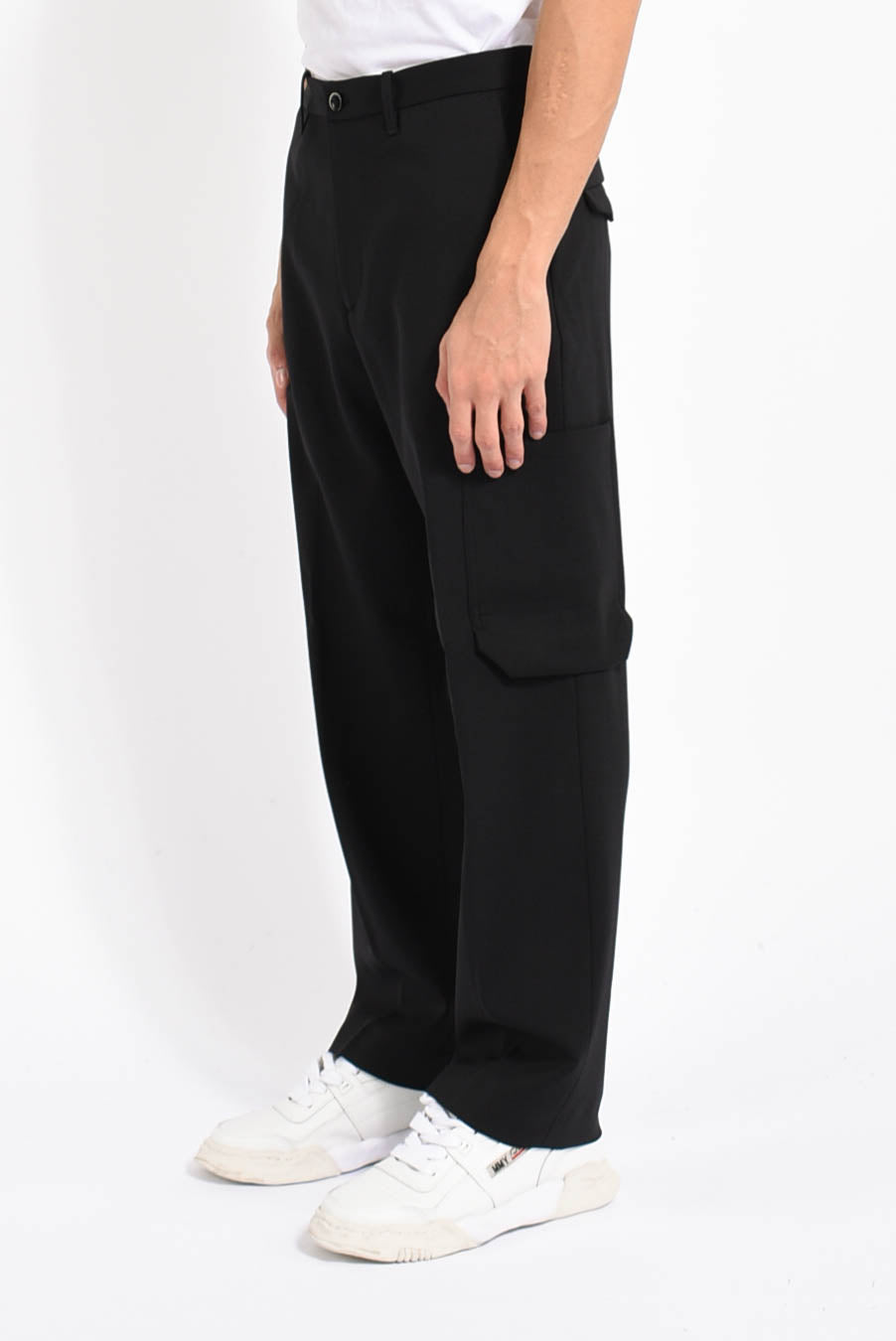 Pantaloni cargo in lana