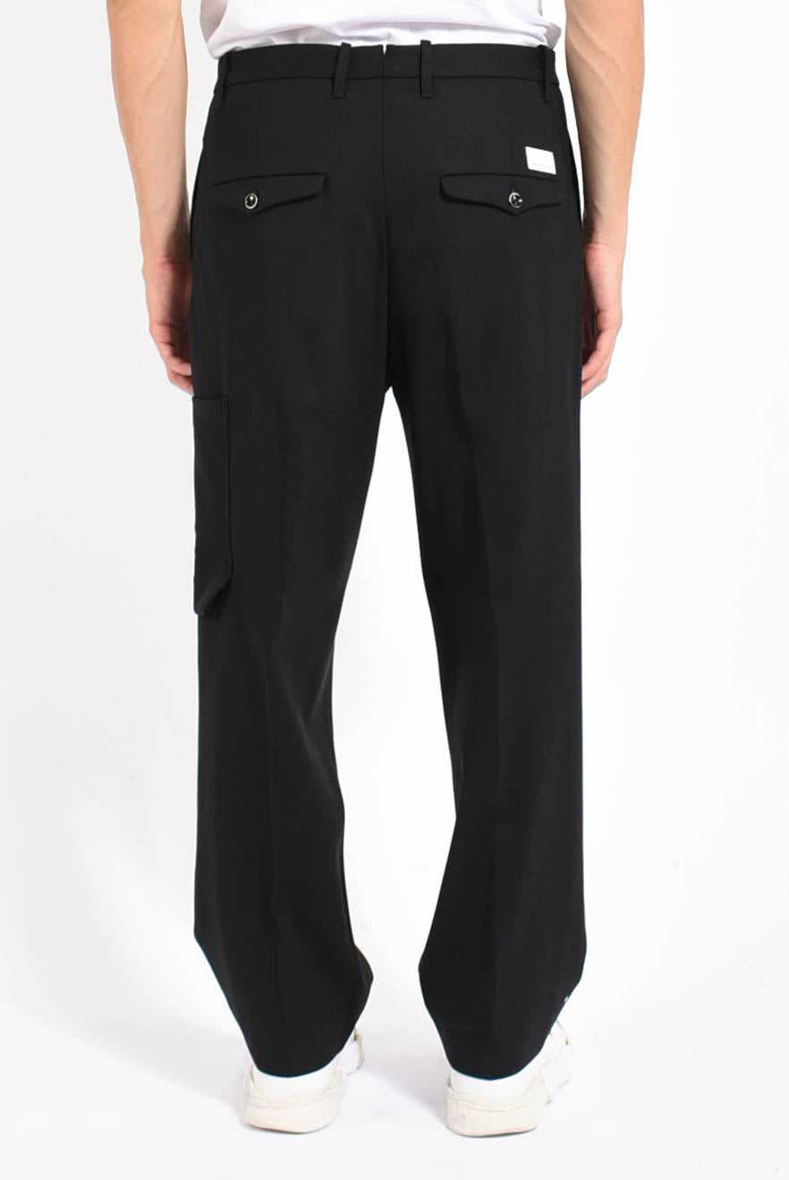 Pantaloni cargo in lana