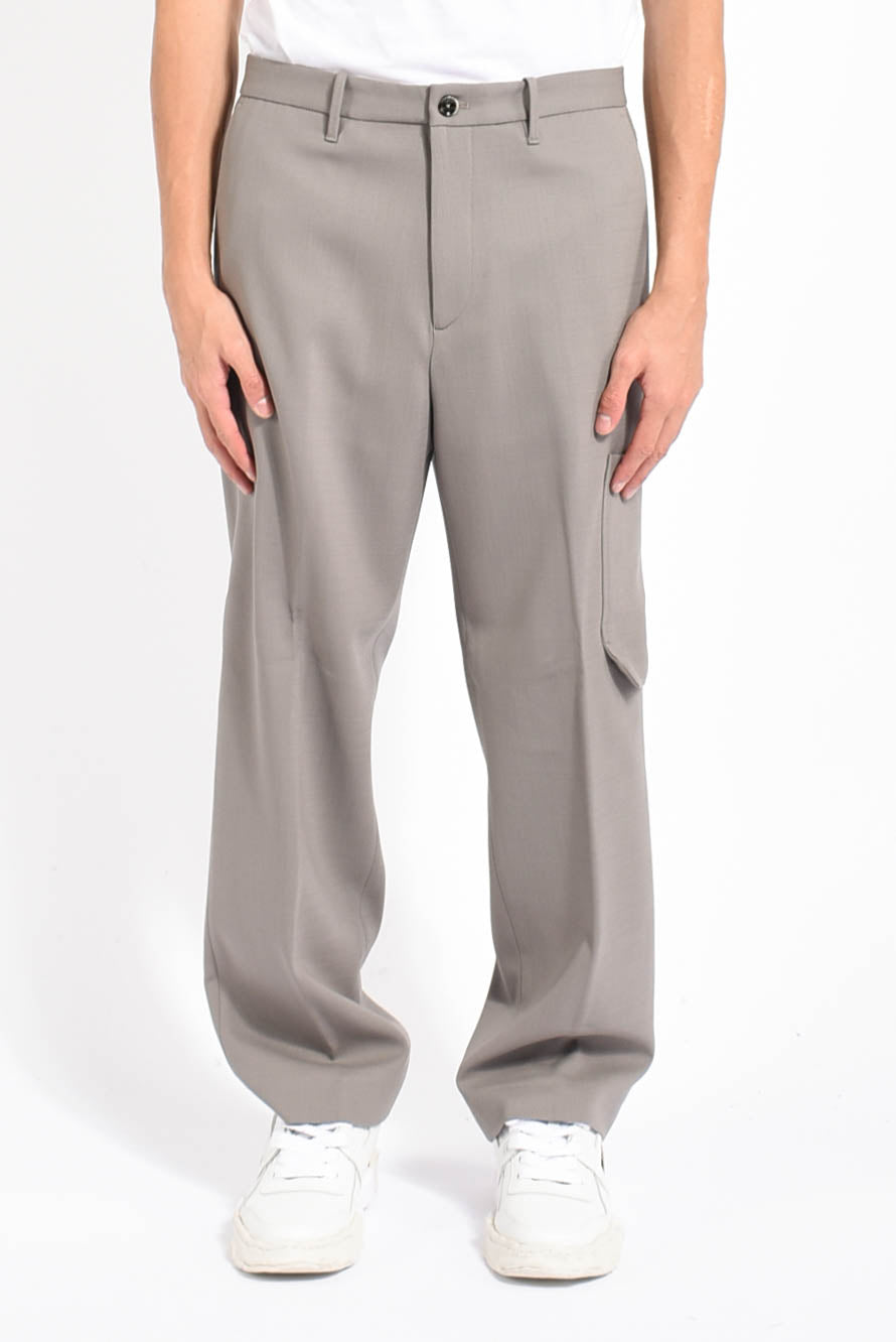 Pantaloni cargo in lana