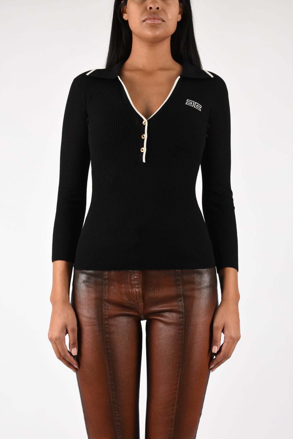 Polo in maglia a costine MK17B66E2