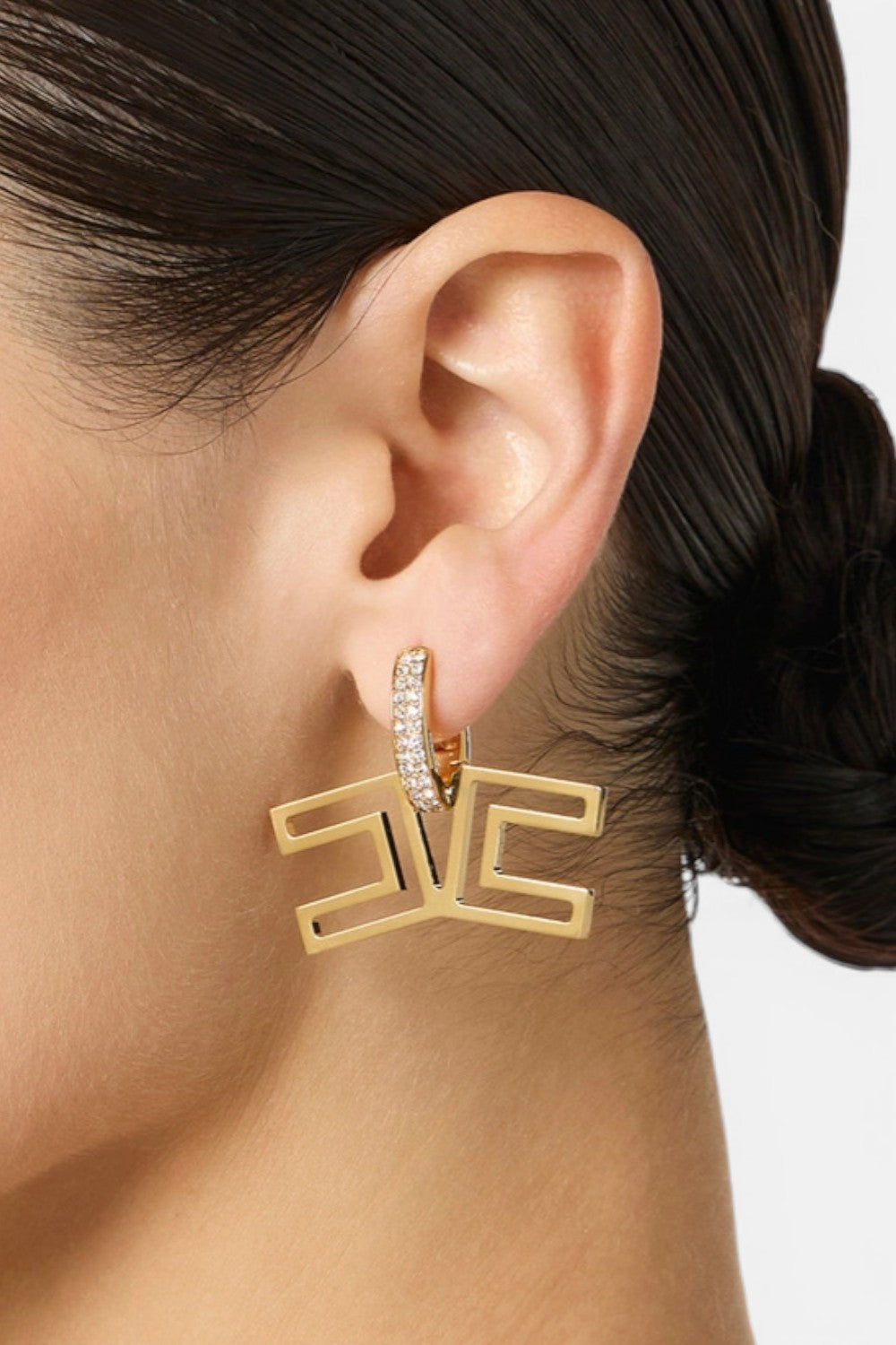 Orecchini con pavé di strass