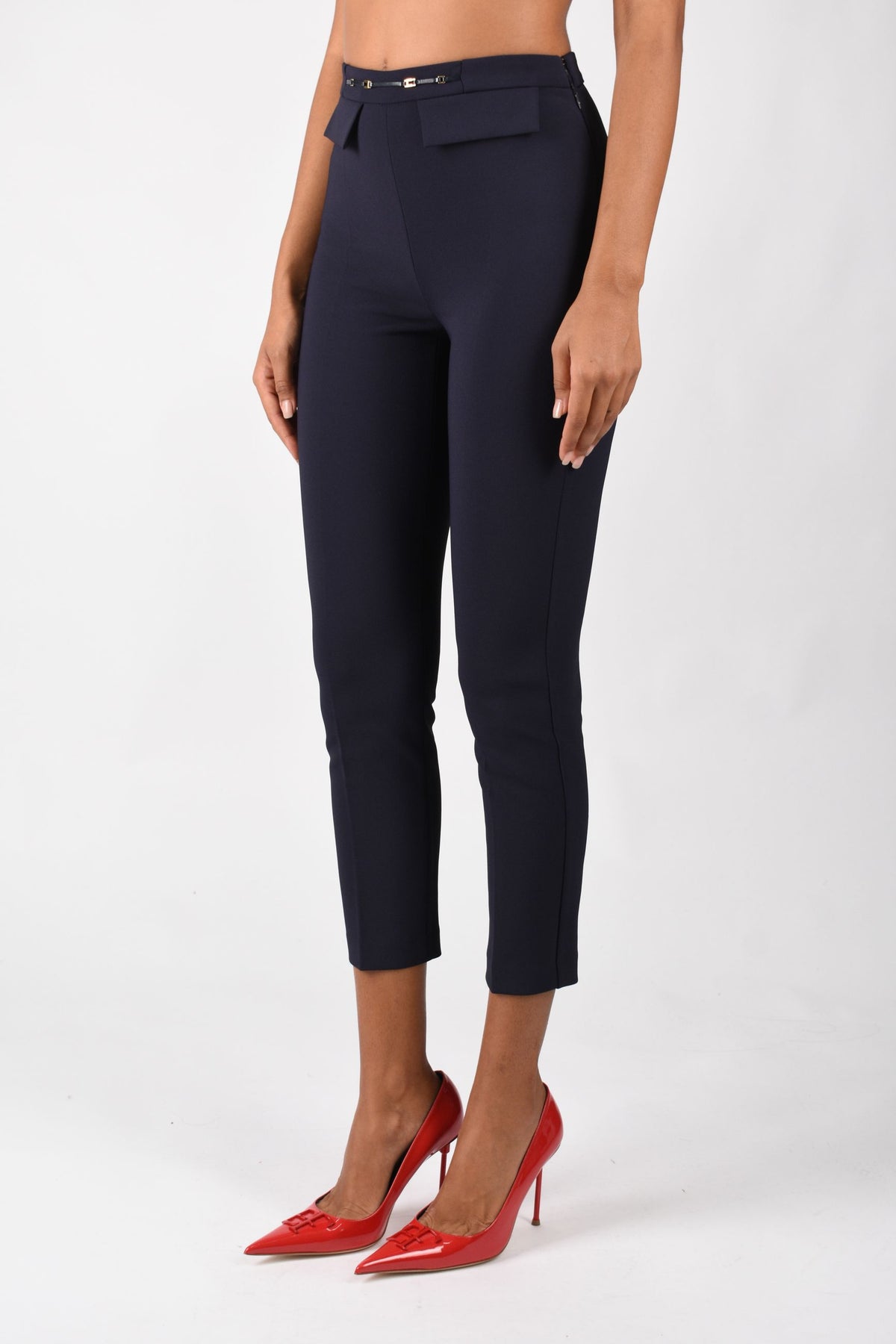 Pantaloni in doppio crêpe stretch PA19566E2