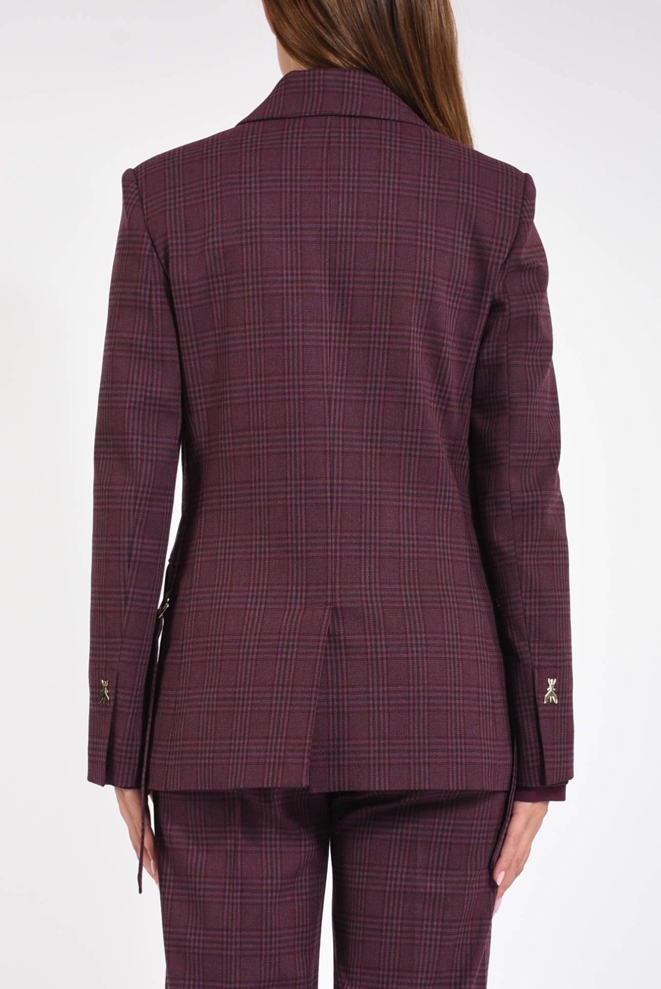 giacca fluida a quadri