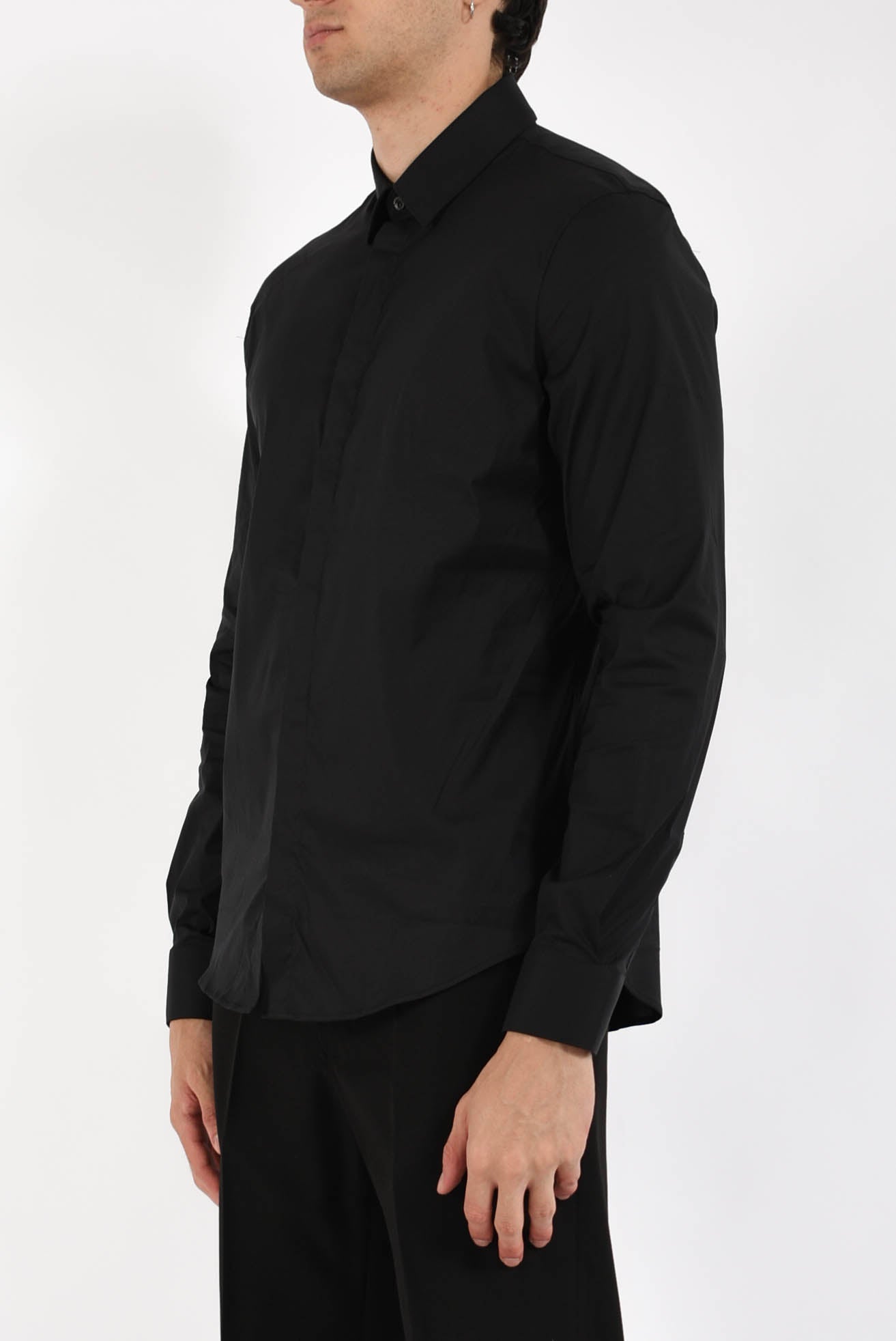 Camicia in popeline strech