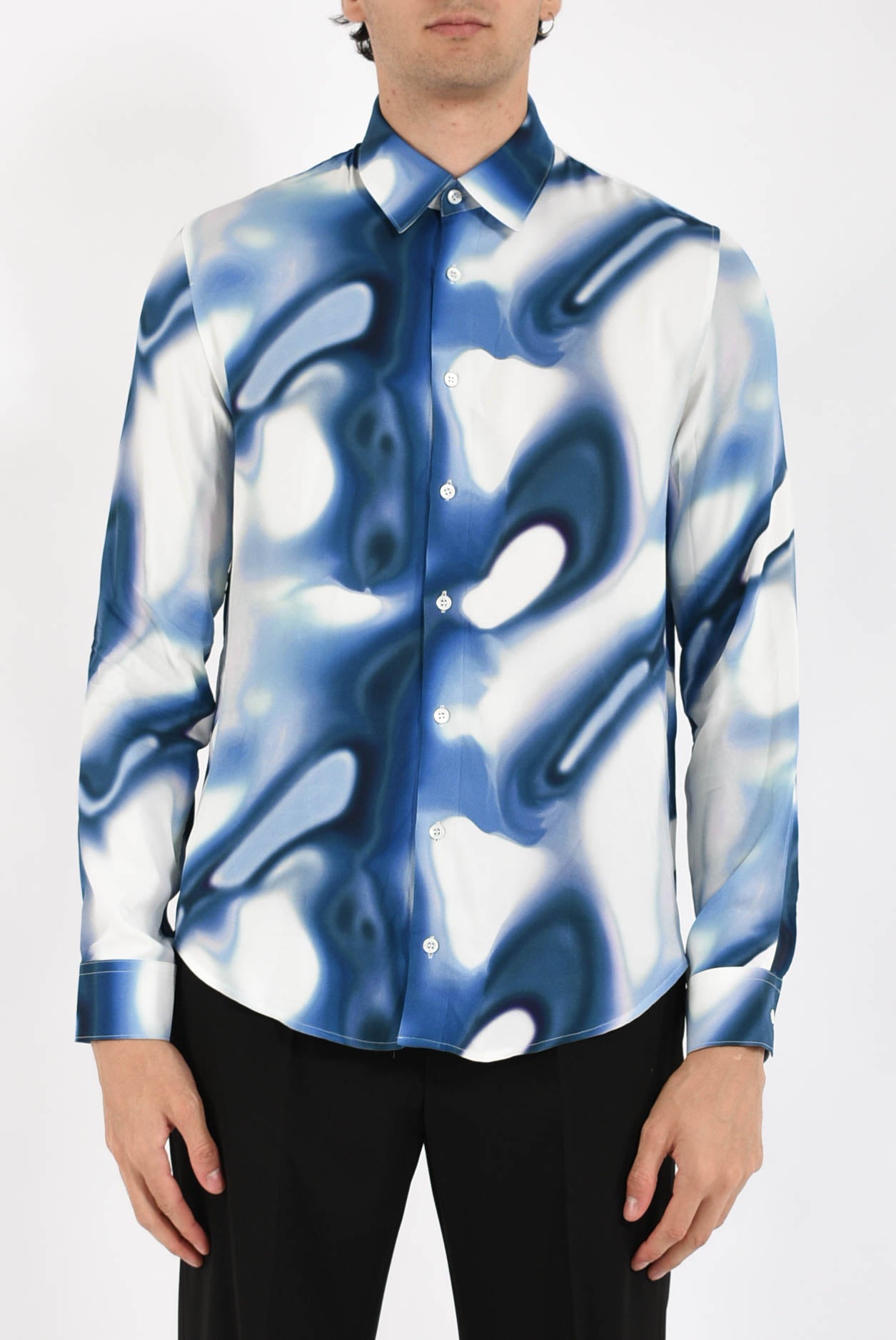 Camicia fantasia in viscosa
