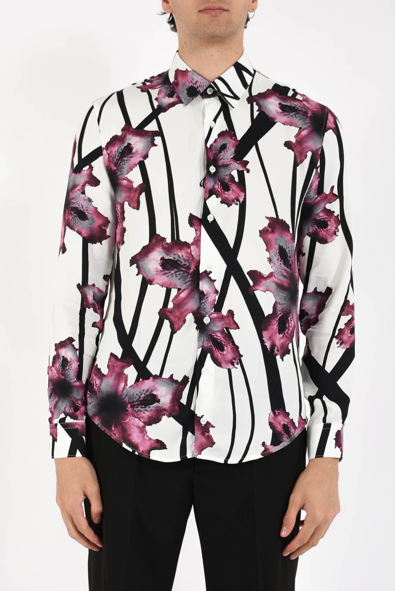 Camicia fantasia in viscosa