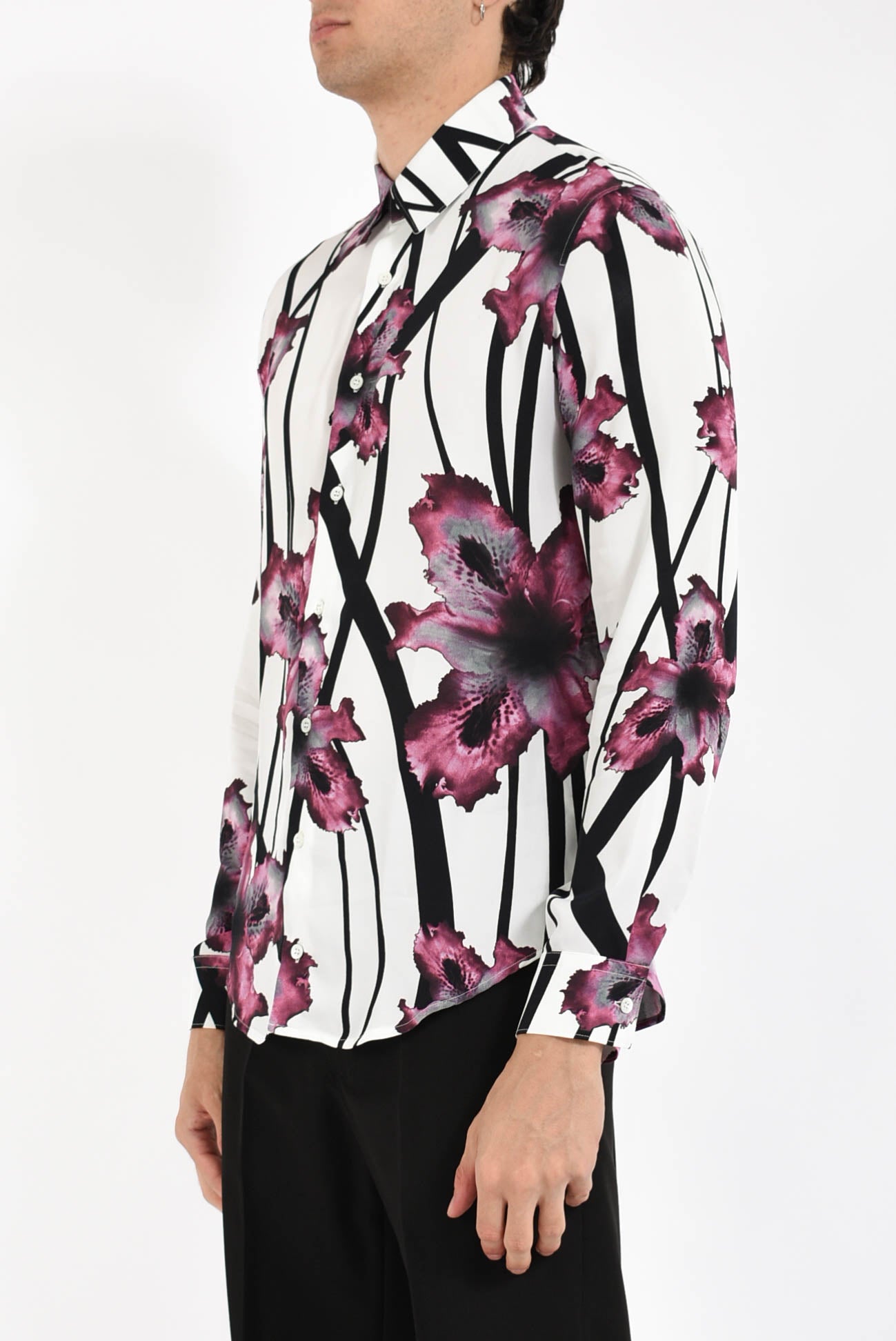 Camicia fantasia in viscosa