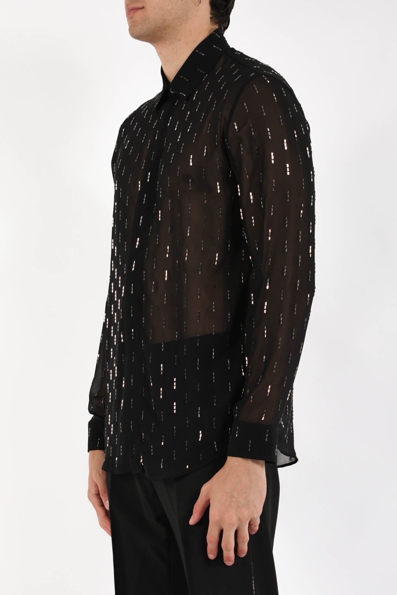 Camicia con applicazioni