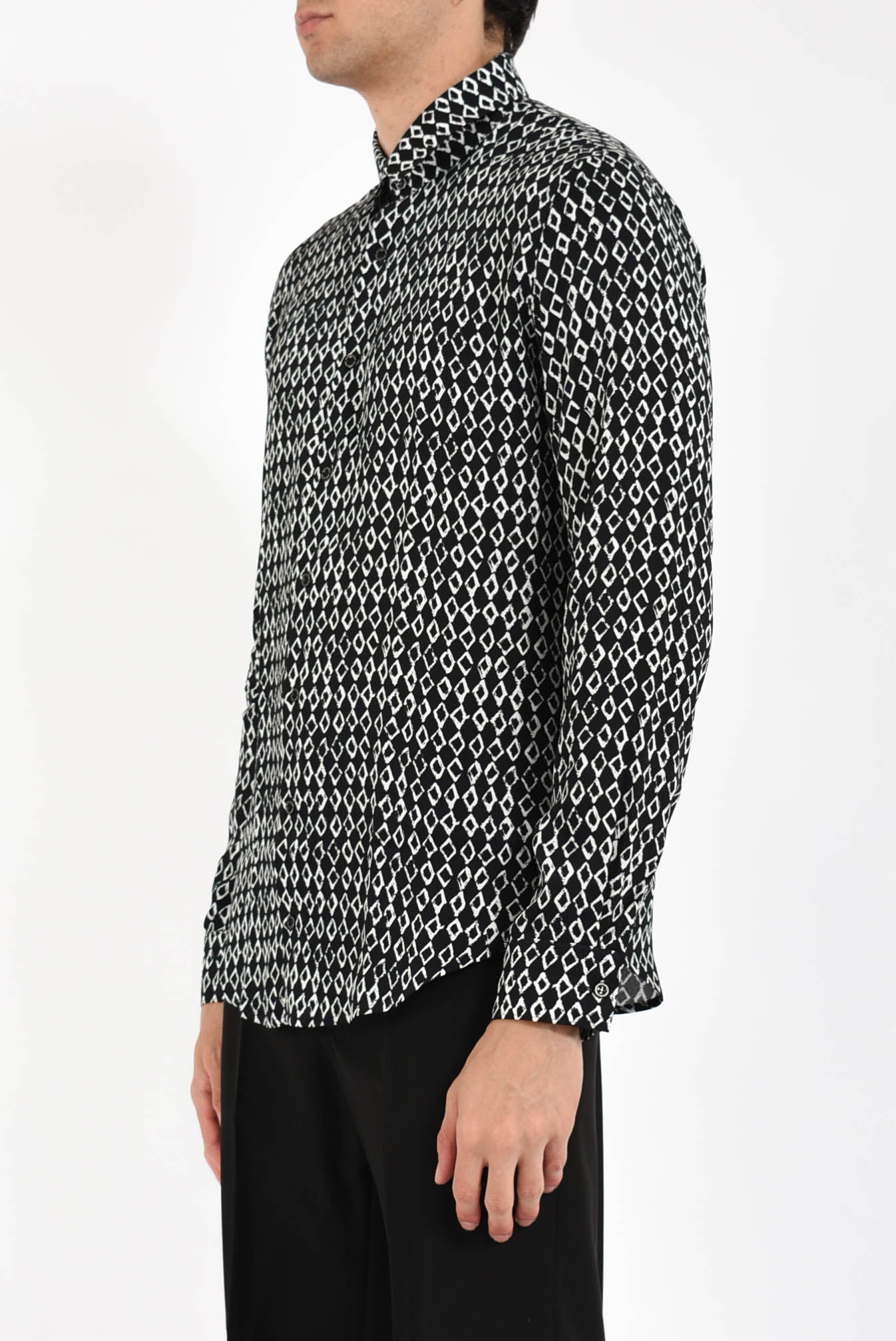Camicia fantasia in viscosa