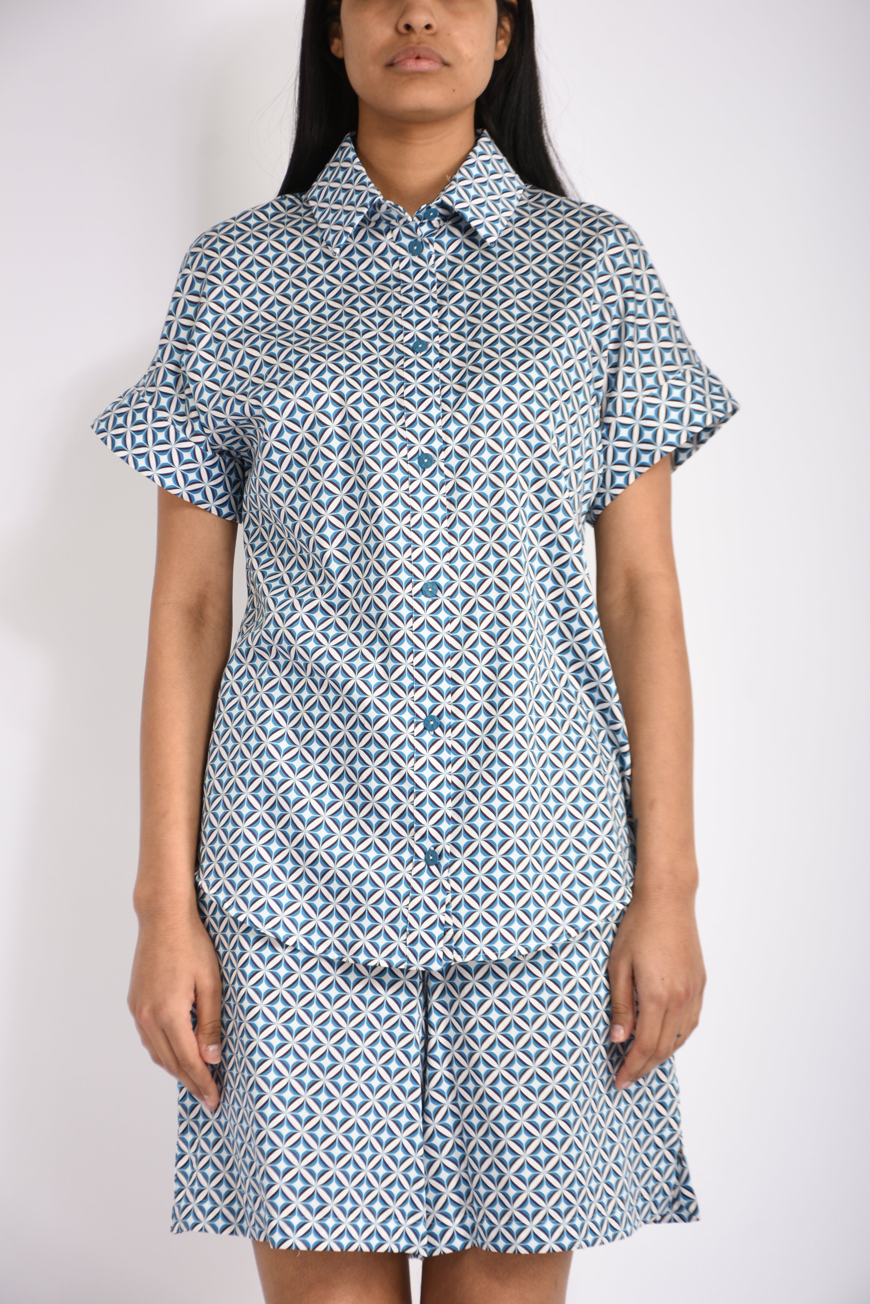 camicia in cotone crea