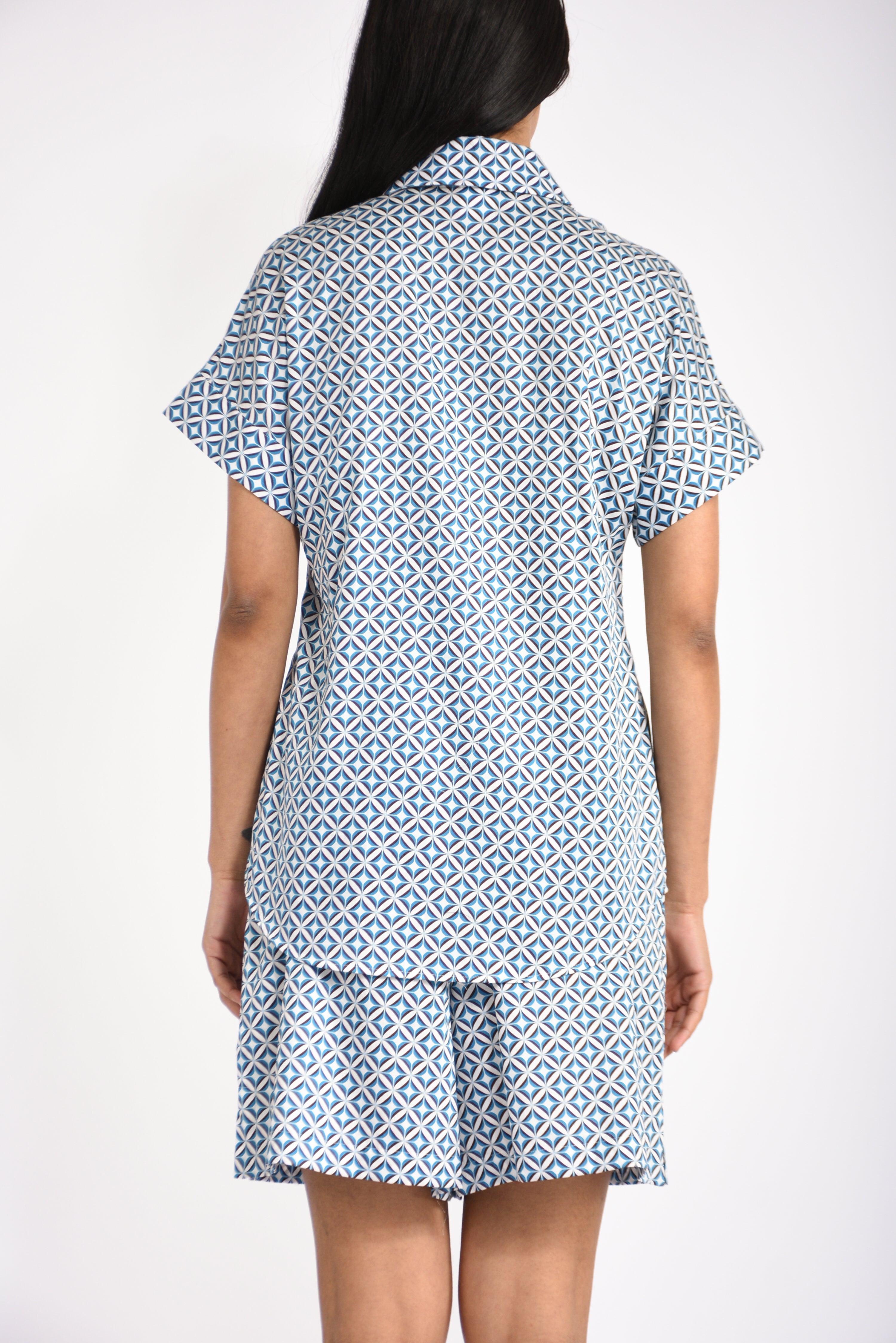 camicia in cotone crea