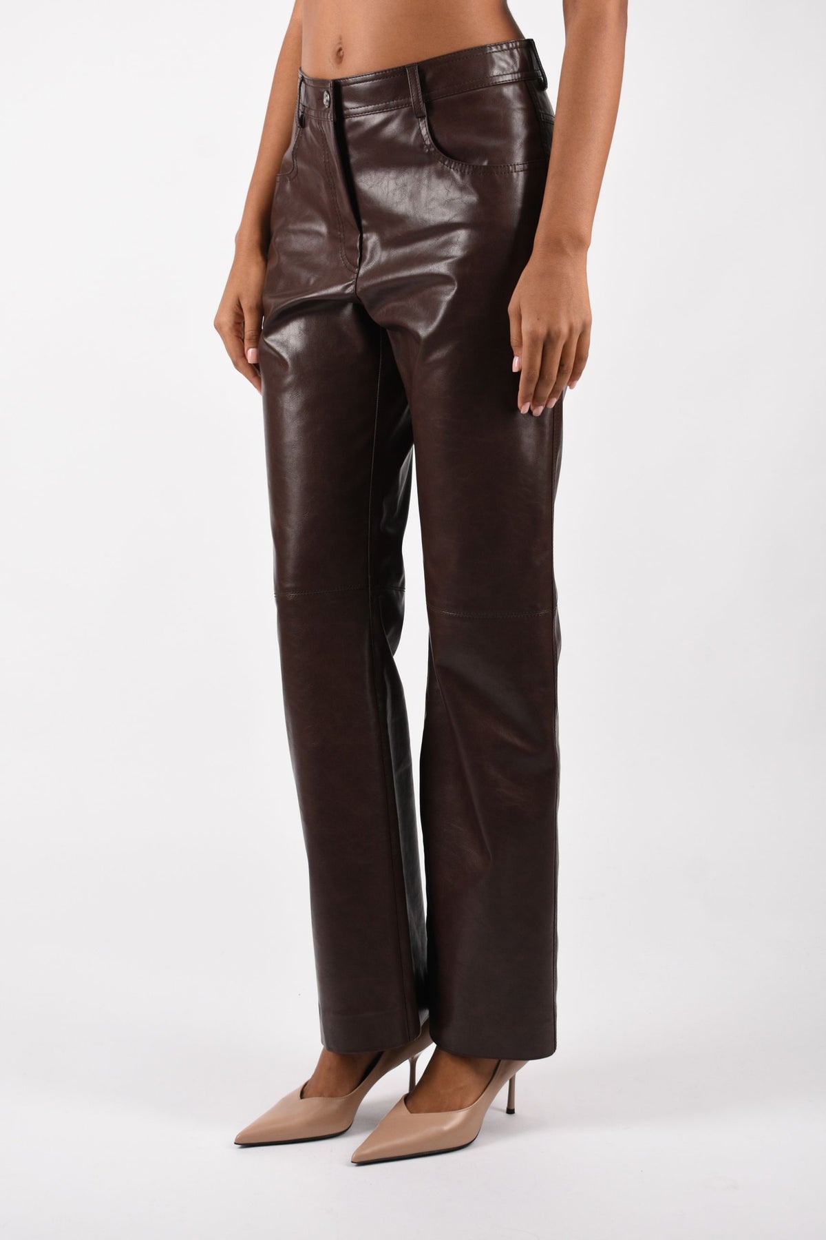 Pantaloni in ecopelle 4141MDP06267616