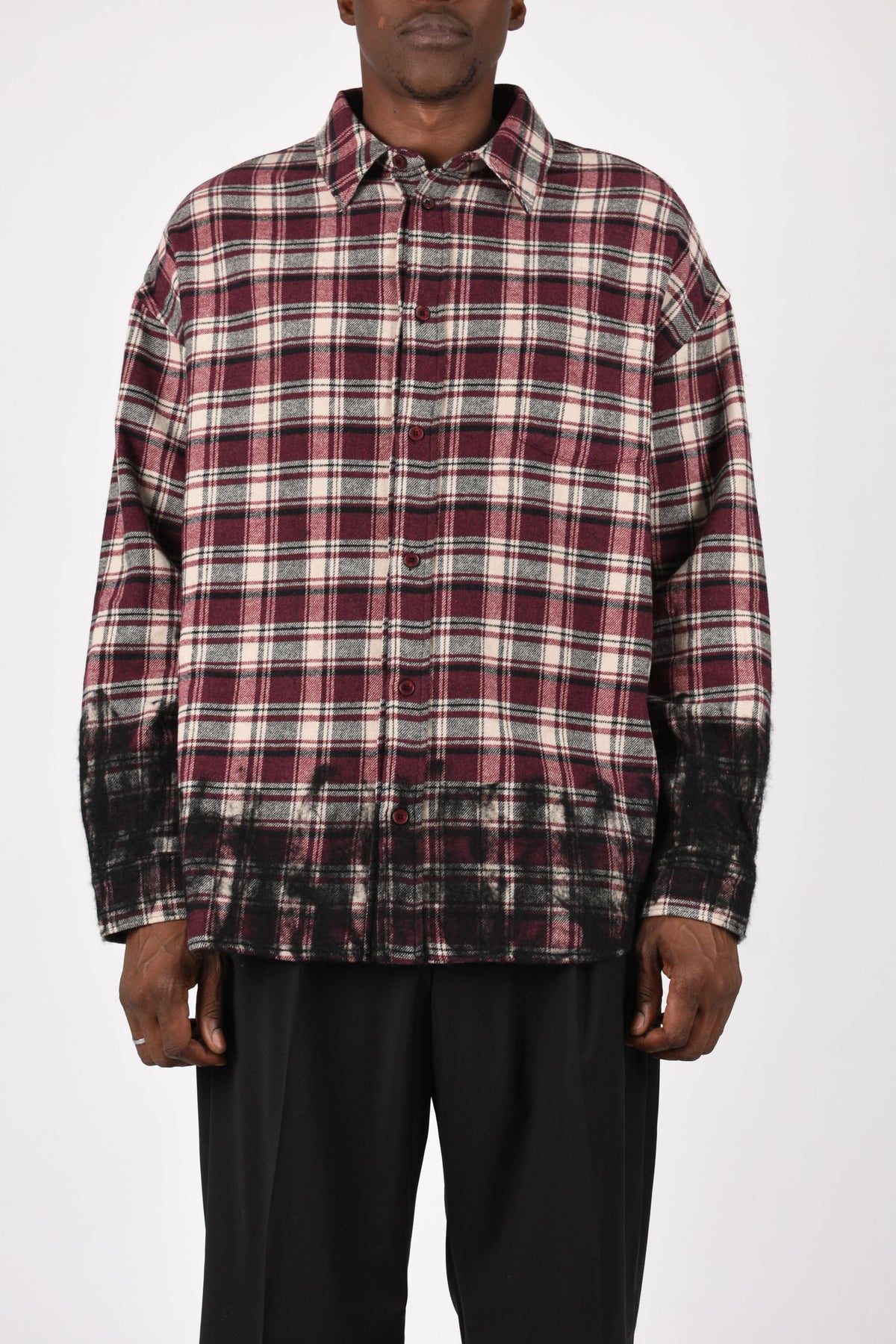 Camicia over check flannel F6LAMASI095