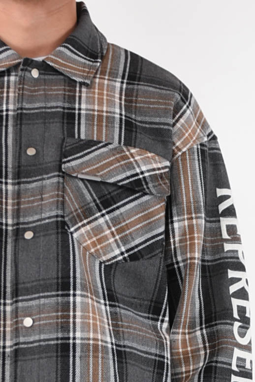 REPRESENT Camicia quilted flannel