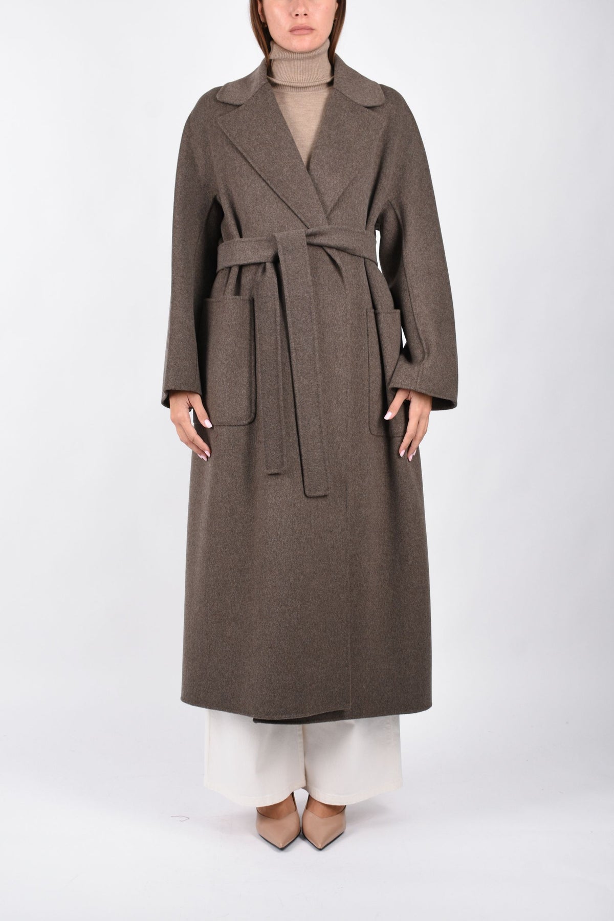Cappotto lungo in lana double  SMMPEONIE 2629016113600