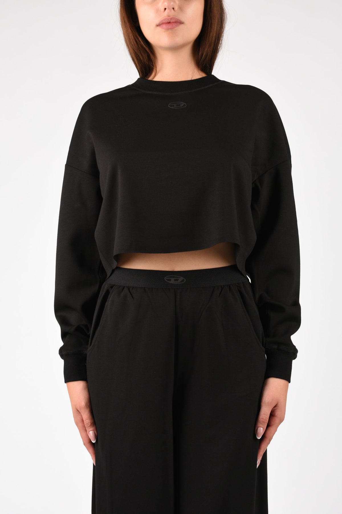Crop top in scuba leggero stretch BLAKE UTLT A223070TJBU