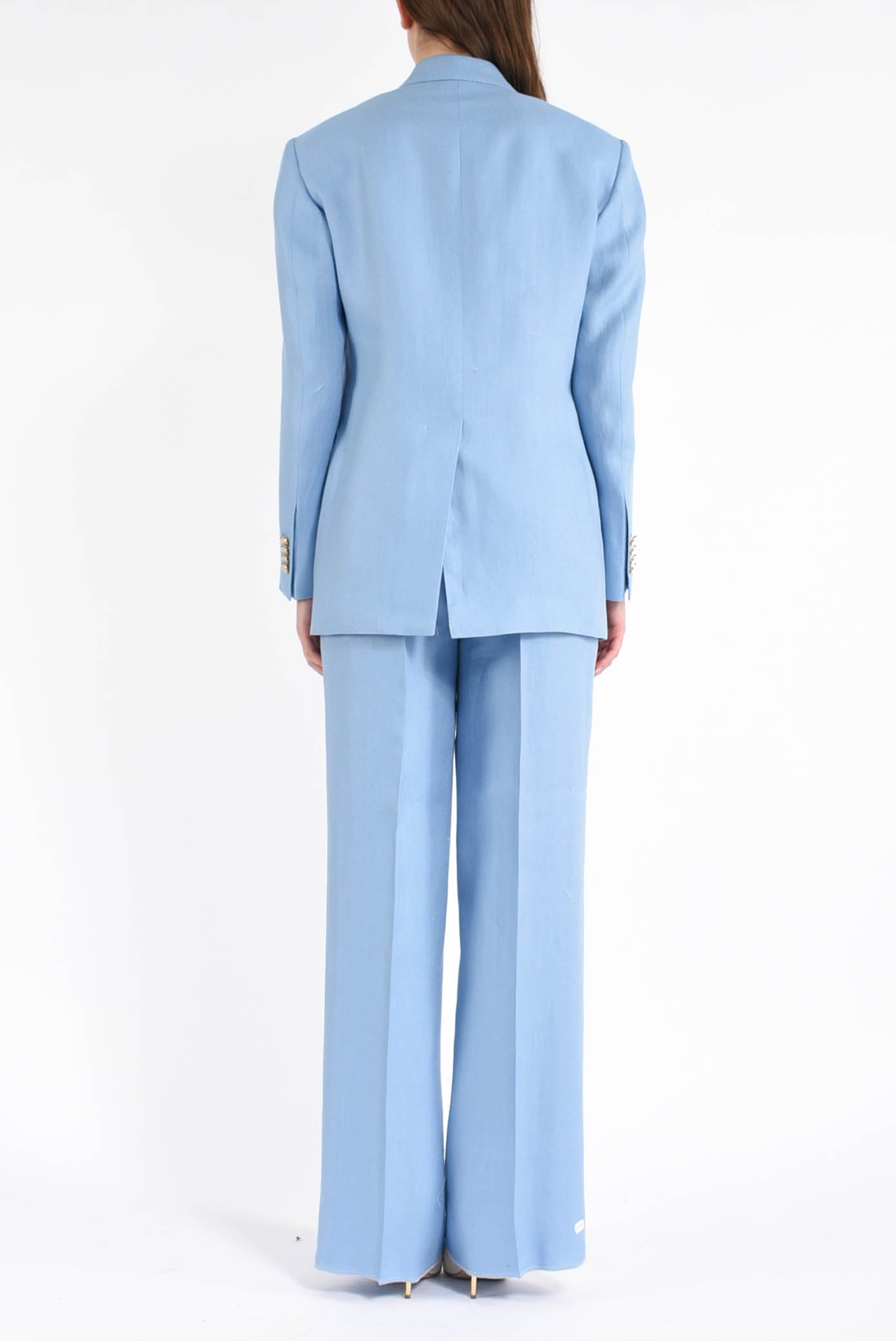 tailleur in lino modello t-loreley
