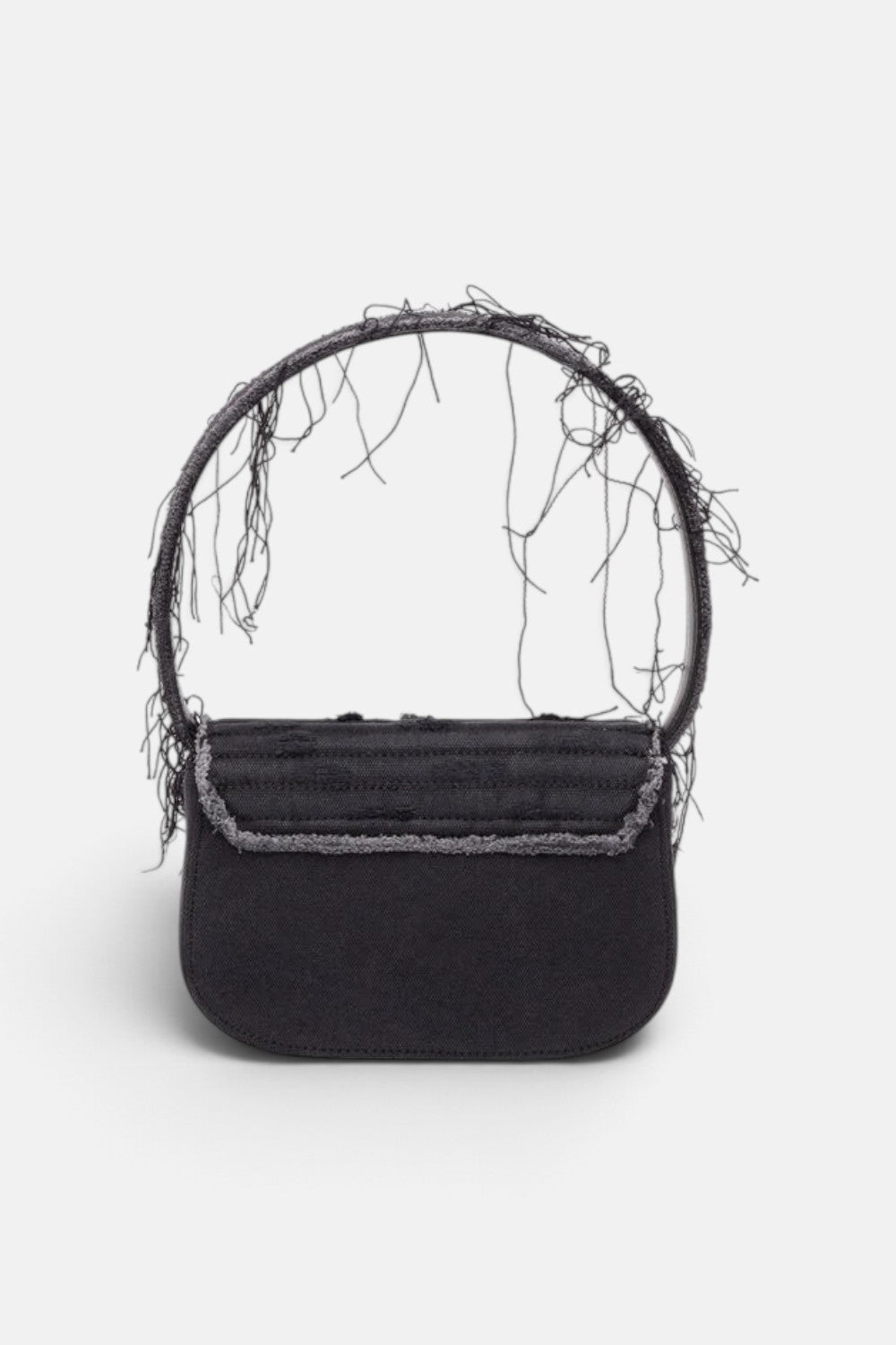 borsa a spalla in tela e pelle 1DR X08396P6319