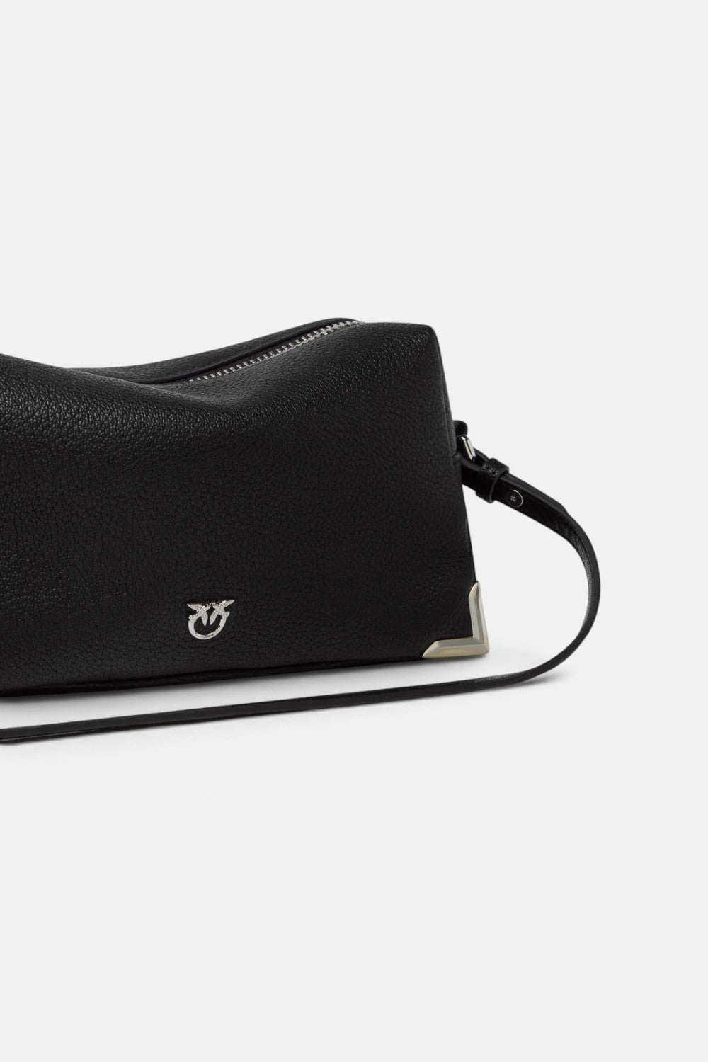 Borsa bauletto a tracolla media in pelle fiore 106761A3CX