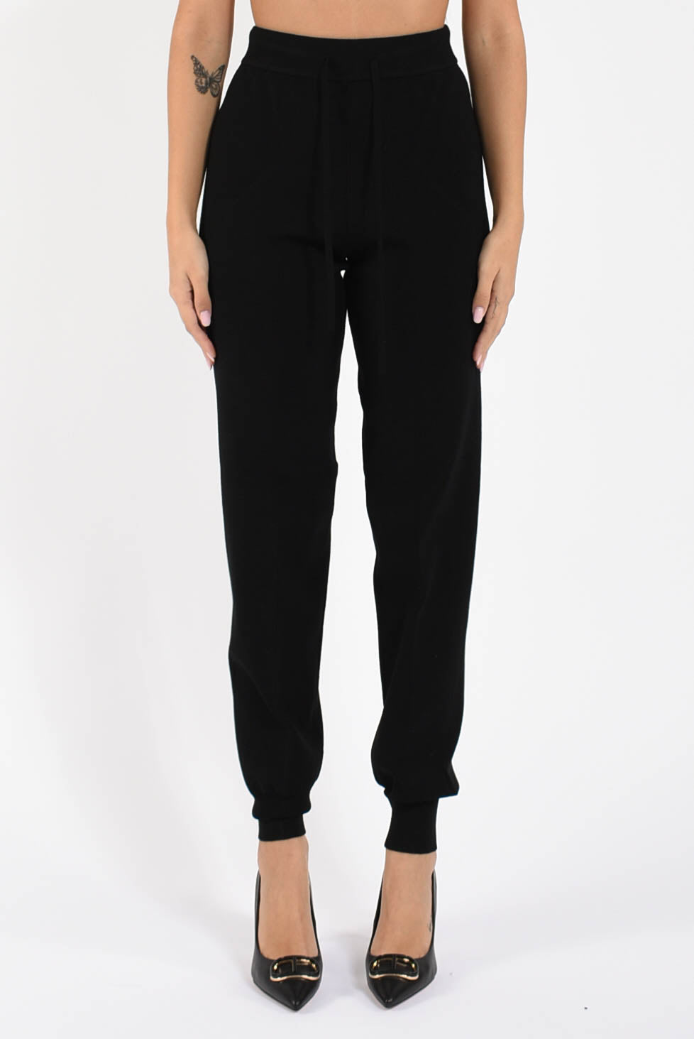 pantaloni jogger in maglia