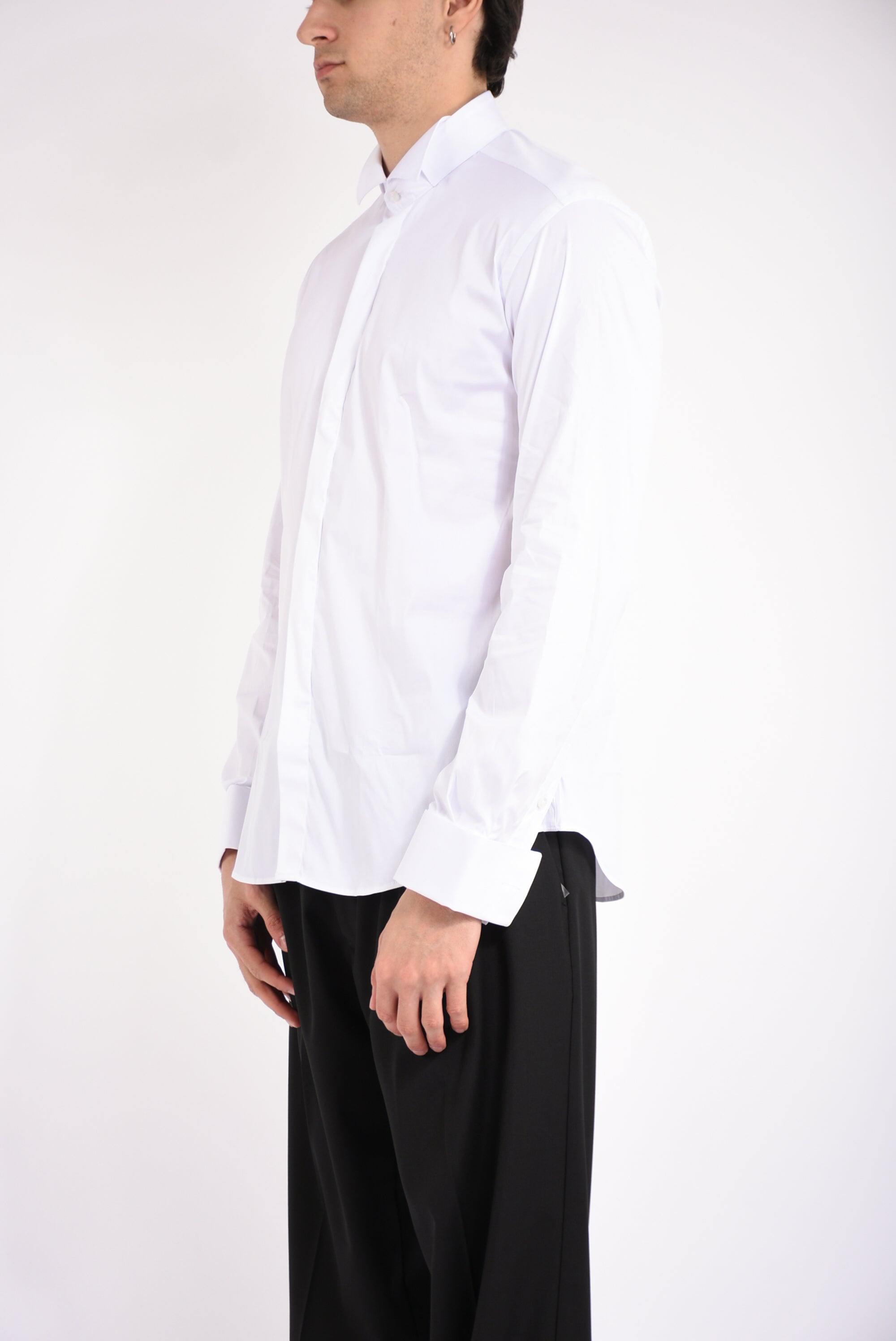 Camicia da smoking in cotone