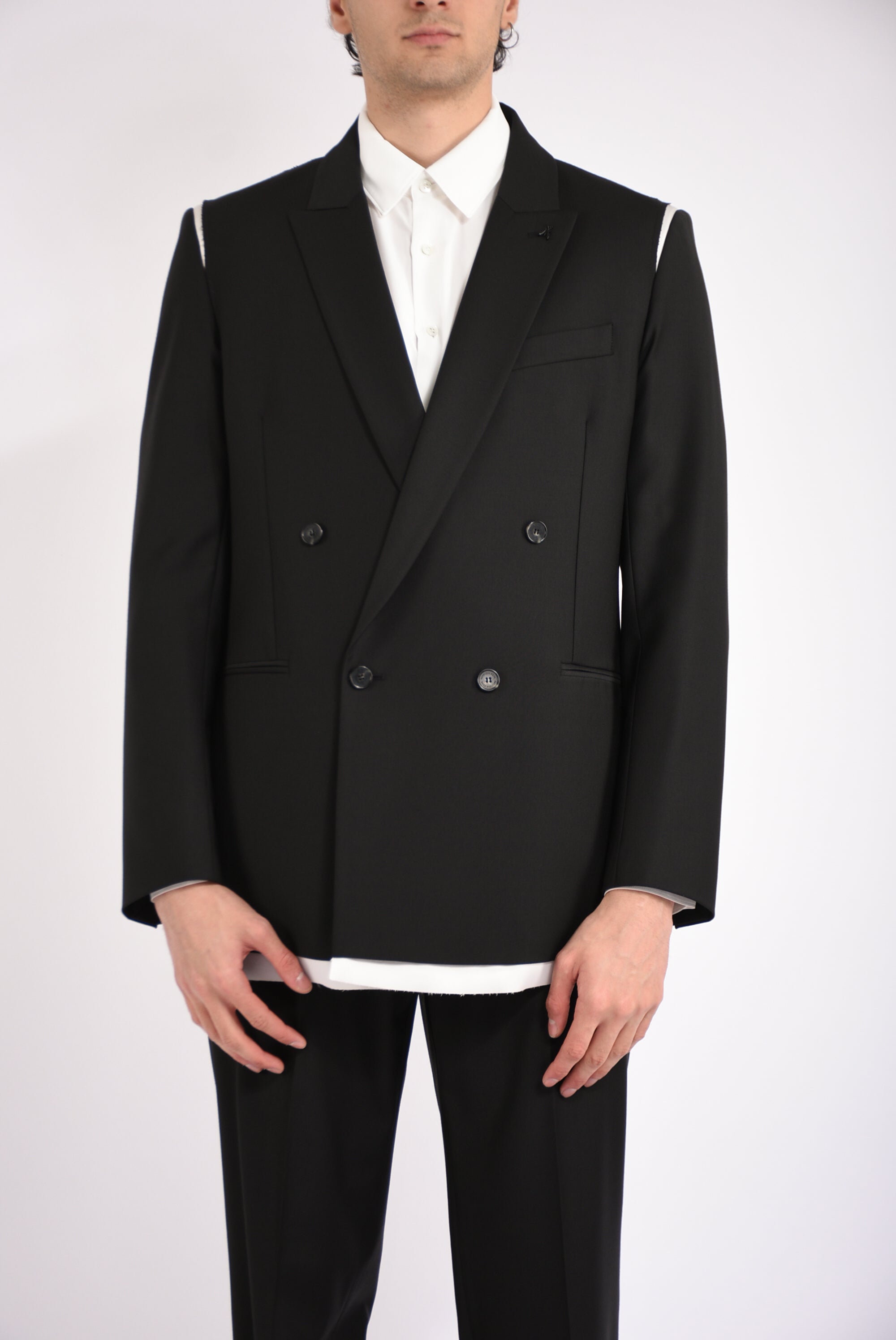 Giacca doppiopetto con dettagli