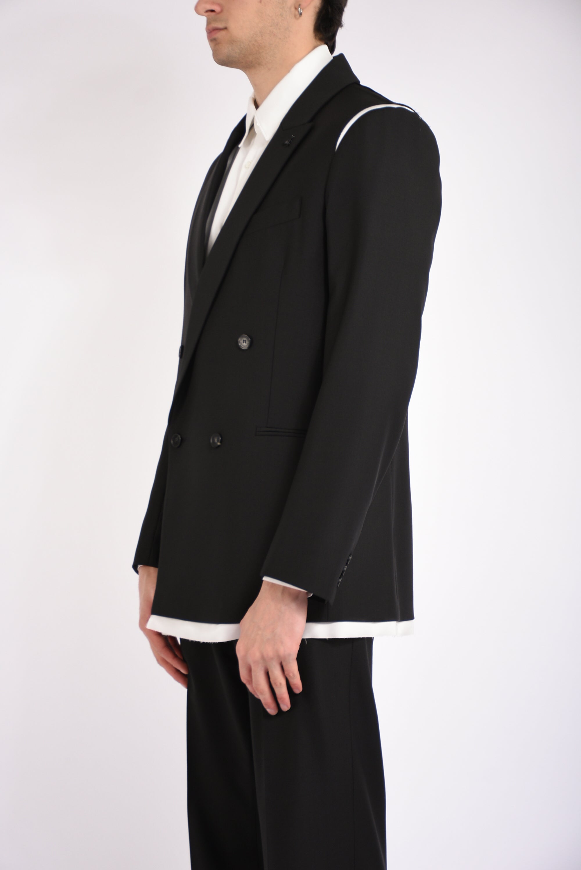 Giacca doppiopetto con dettagli