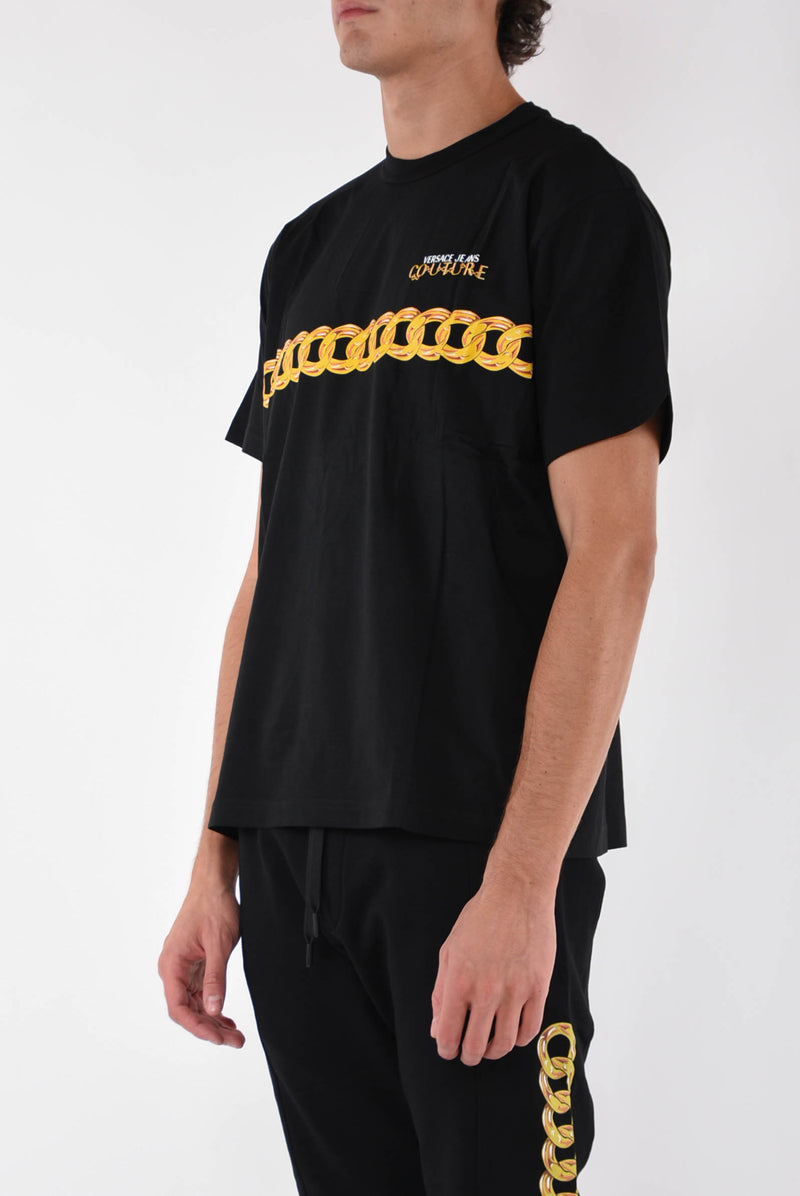 VERSACE JEANS COUTURE T-shirt logo catena