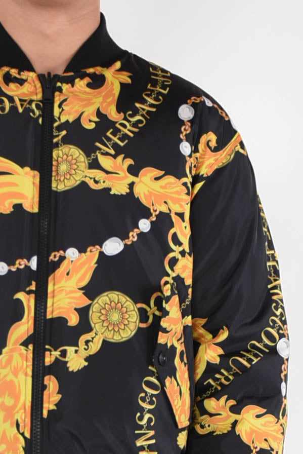 VERSACE JEANS COUTURE Giubbino stampa chain reversibile