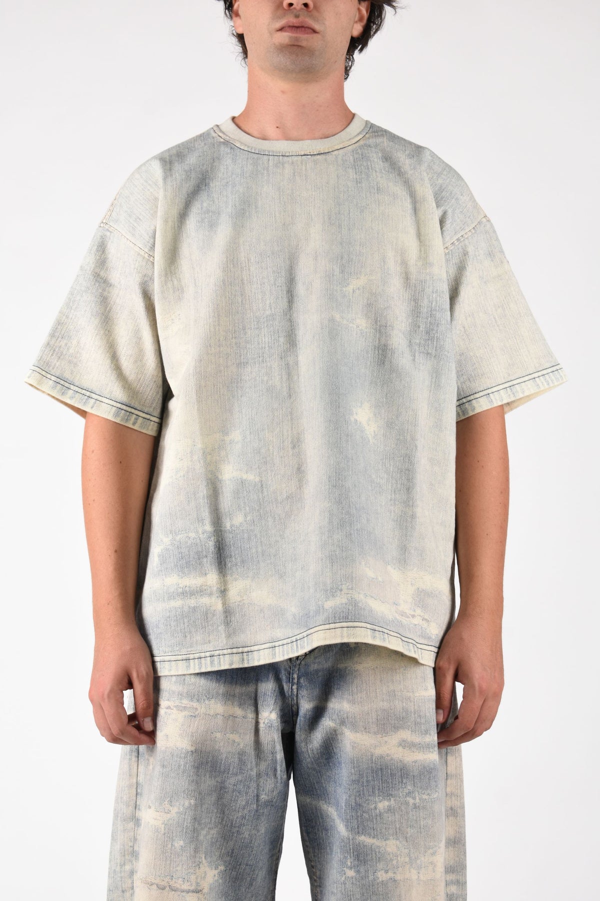 T-shirt d-box in denim A19154068XM