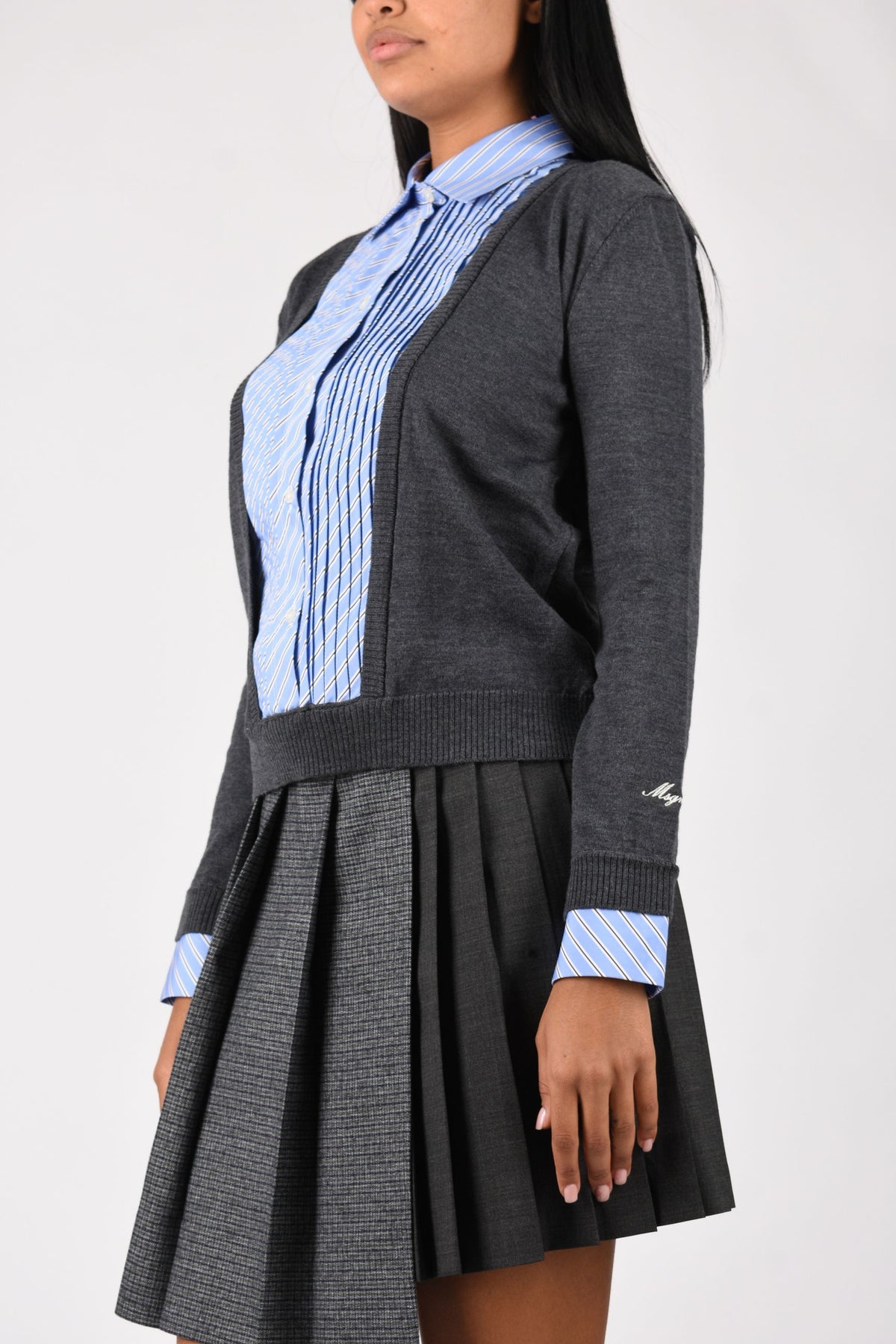 Maglia in lana con dettaglio layering 4141MDM190267775