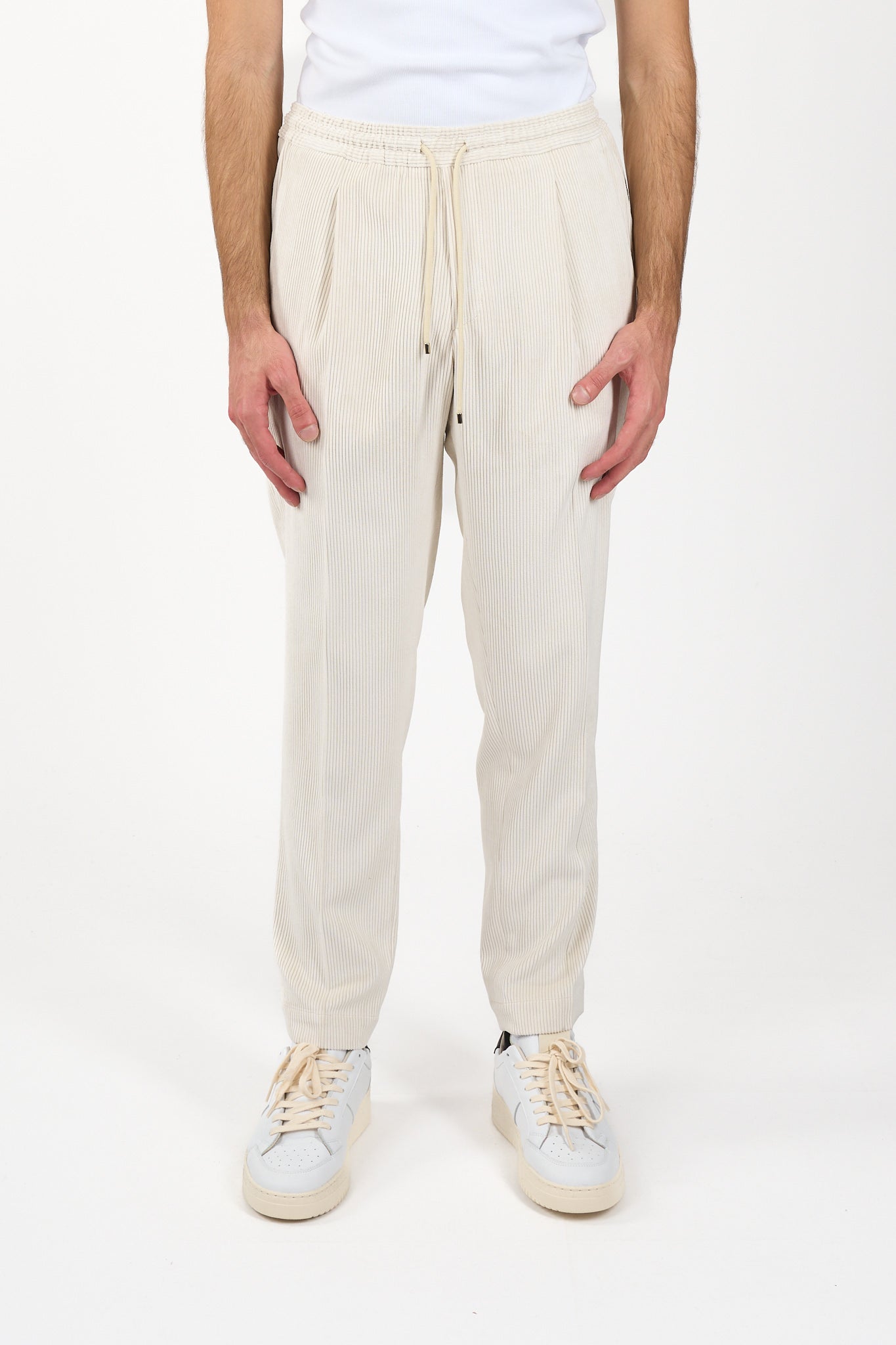 Pantaloni wimbledons in velluto a coste
