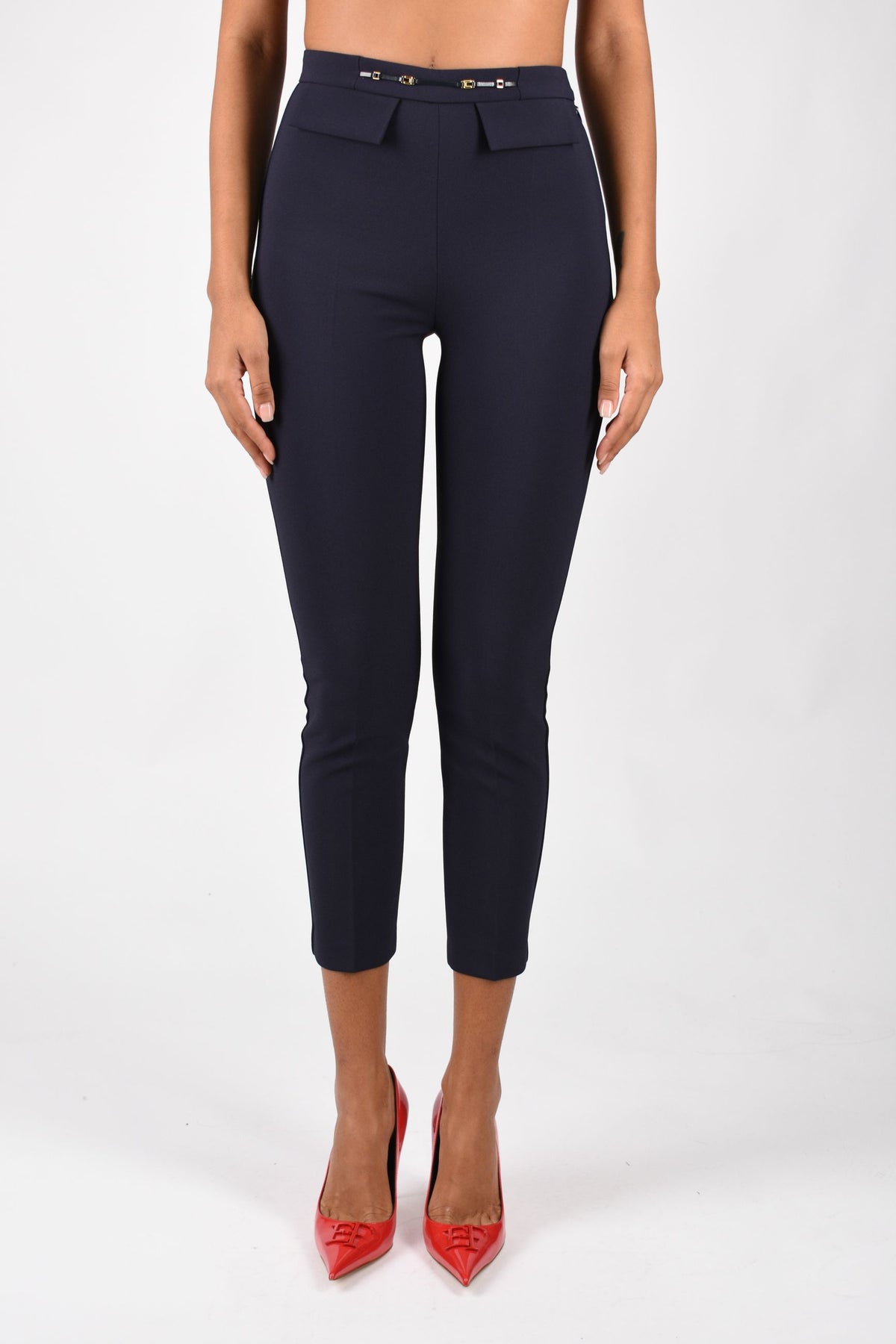 Pantaloni in doppio crêpe stretch PA19566E2