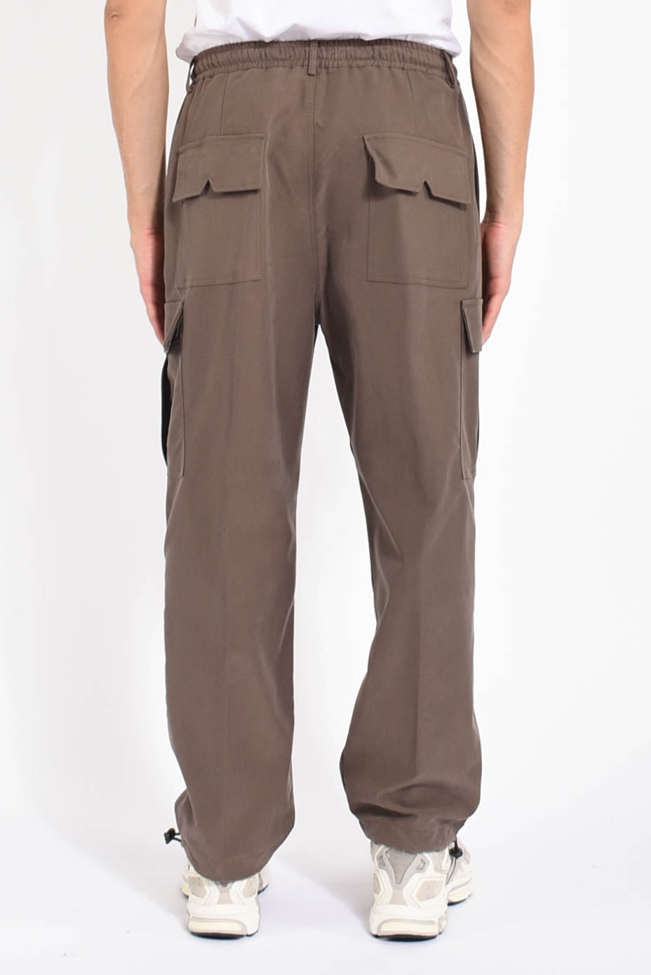 Pantaloni cargo in viscosa