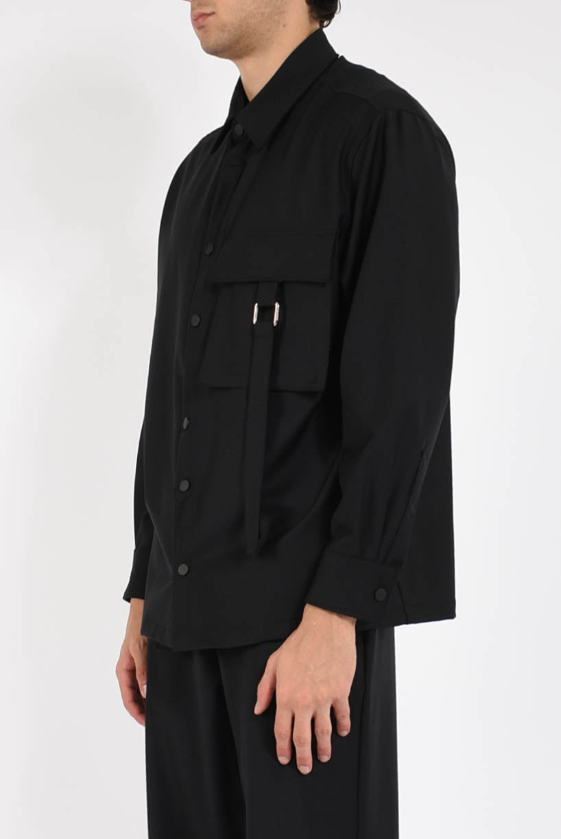 Overshirt in misto lana