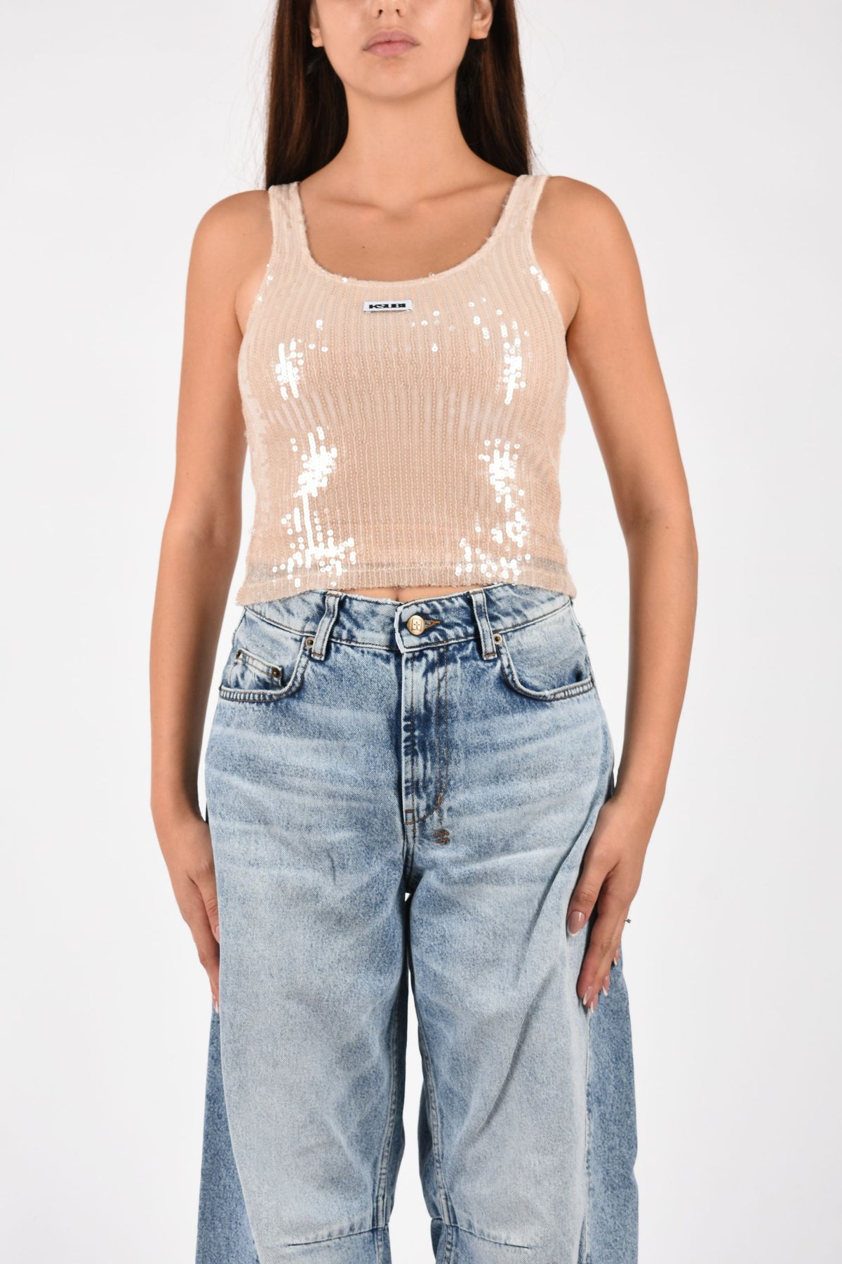 TOP CHLOE TANK NUDE SPARK