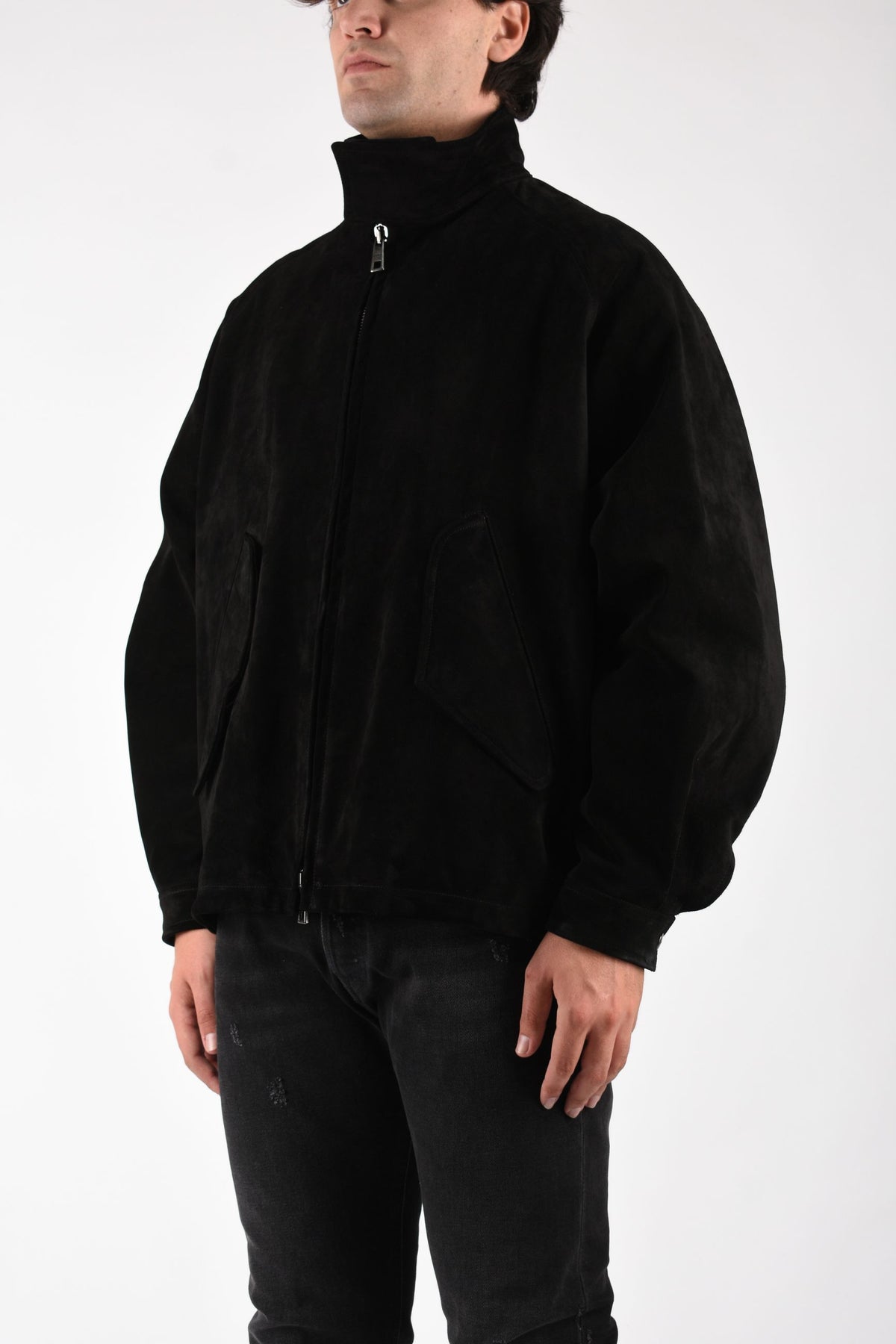 Bomber over collo alto in vitellino GU27F26001BCSD