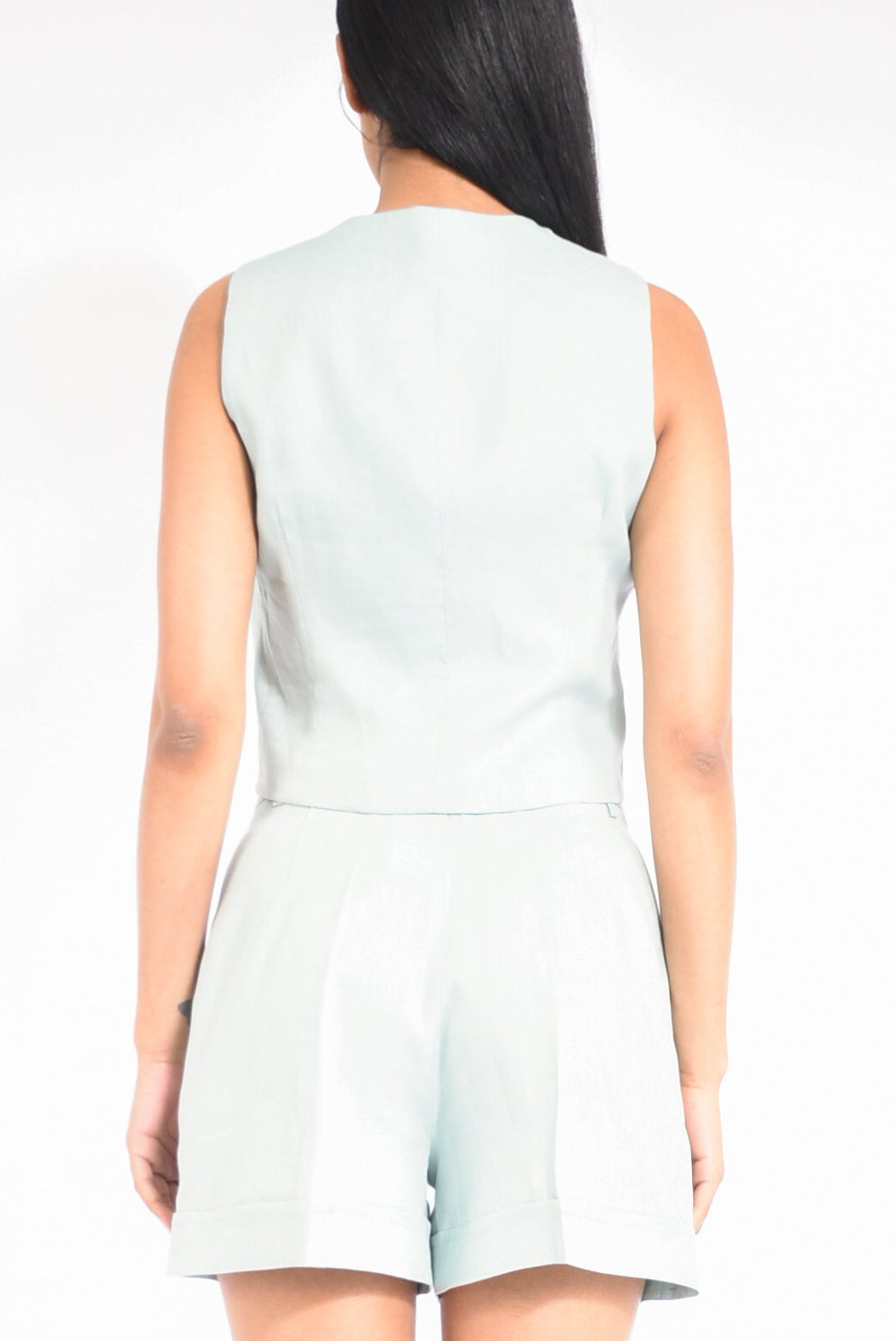gilet in lino