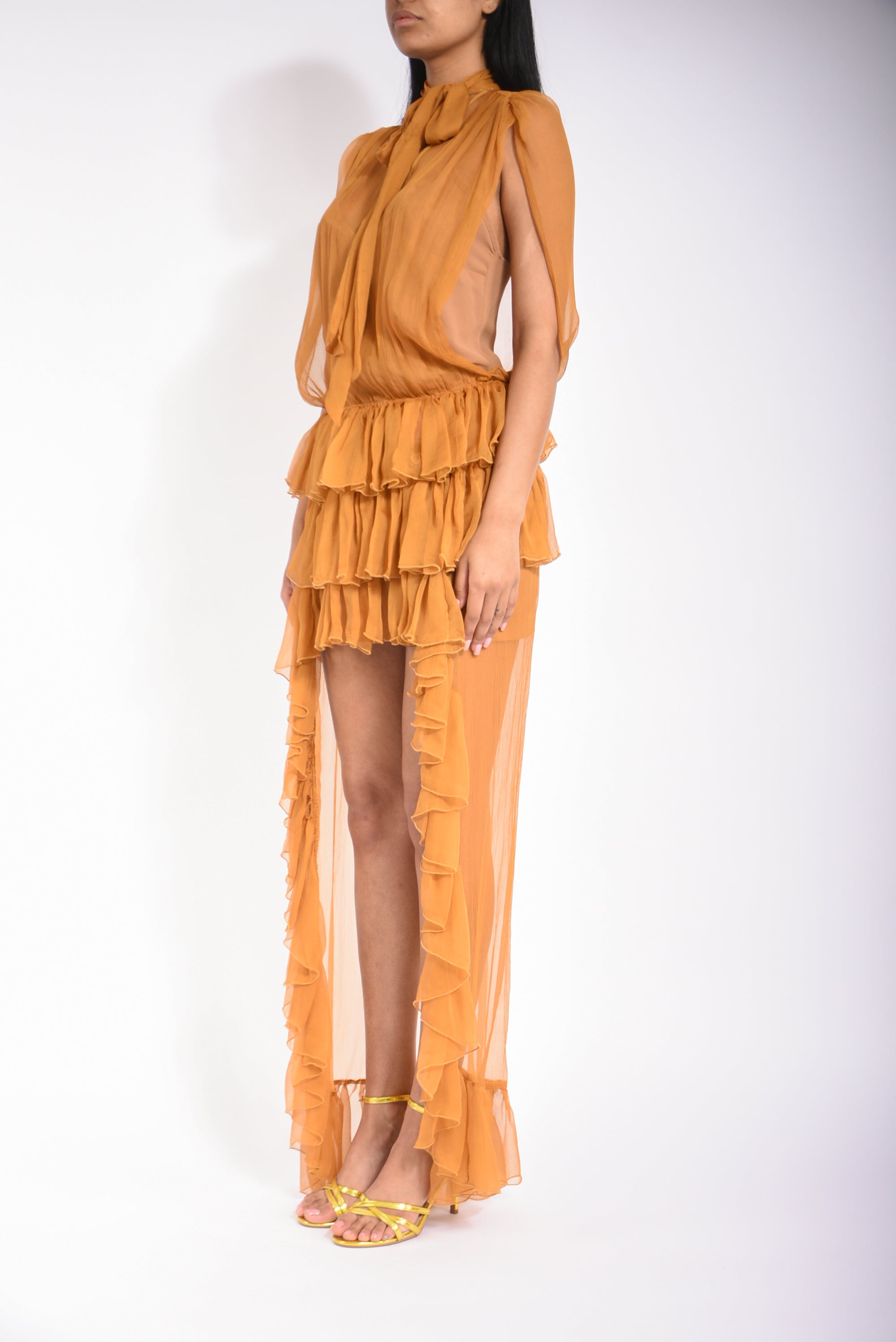 abito lungo in voilè