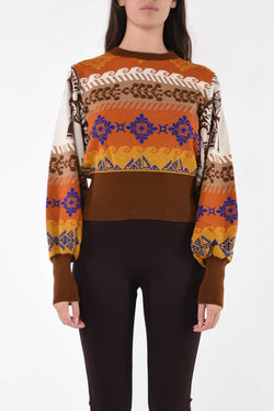 AKEP maglia cropped a fantasia