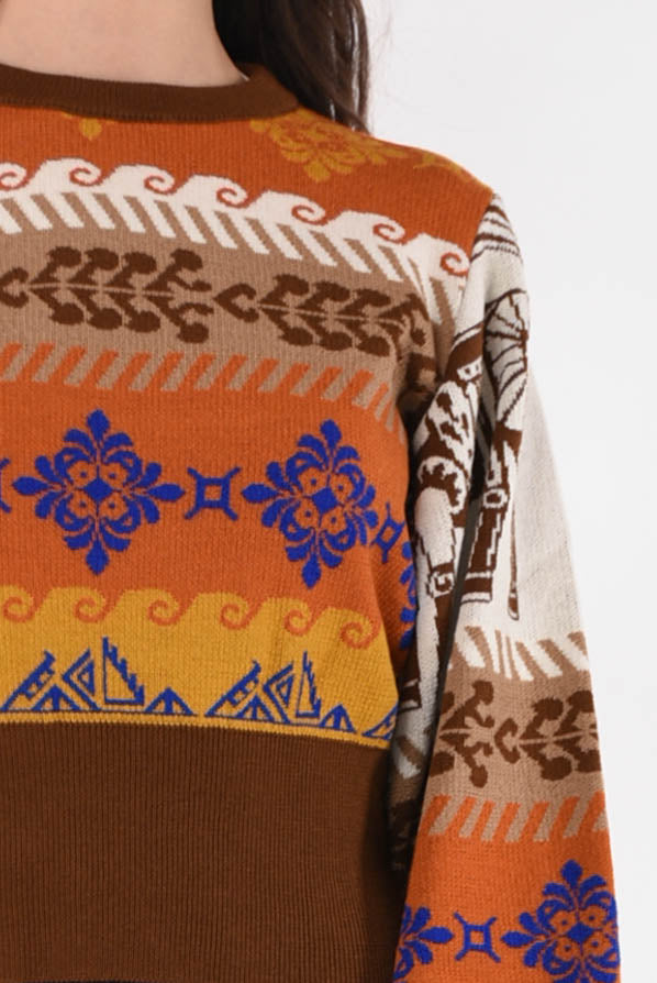 AKEP maglia cropped a fantasia