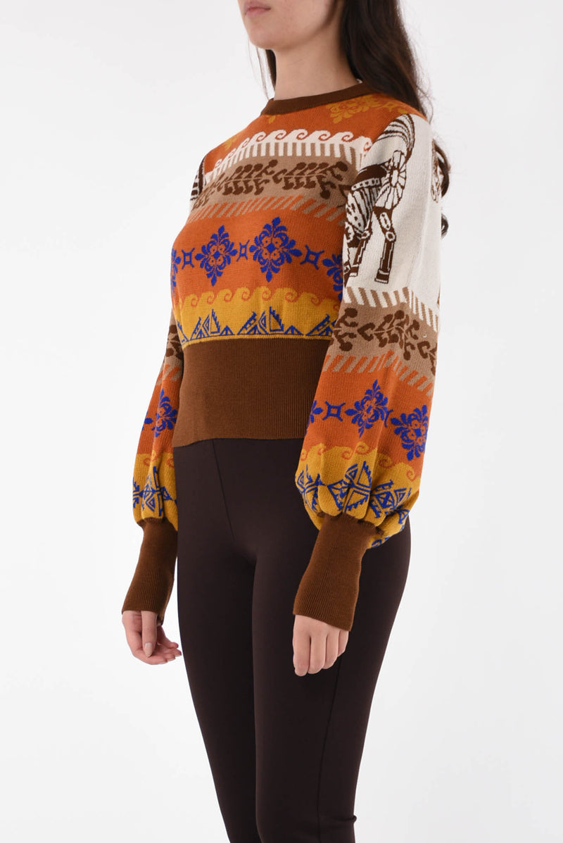 AKEP maglia cropped a fantasia