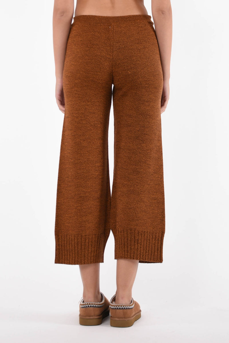 AKEP pantaloni wide leg in lana