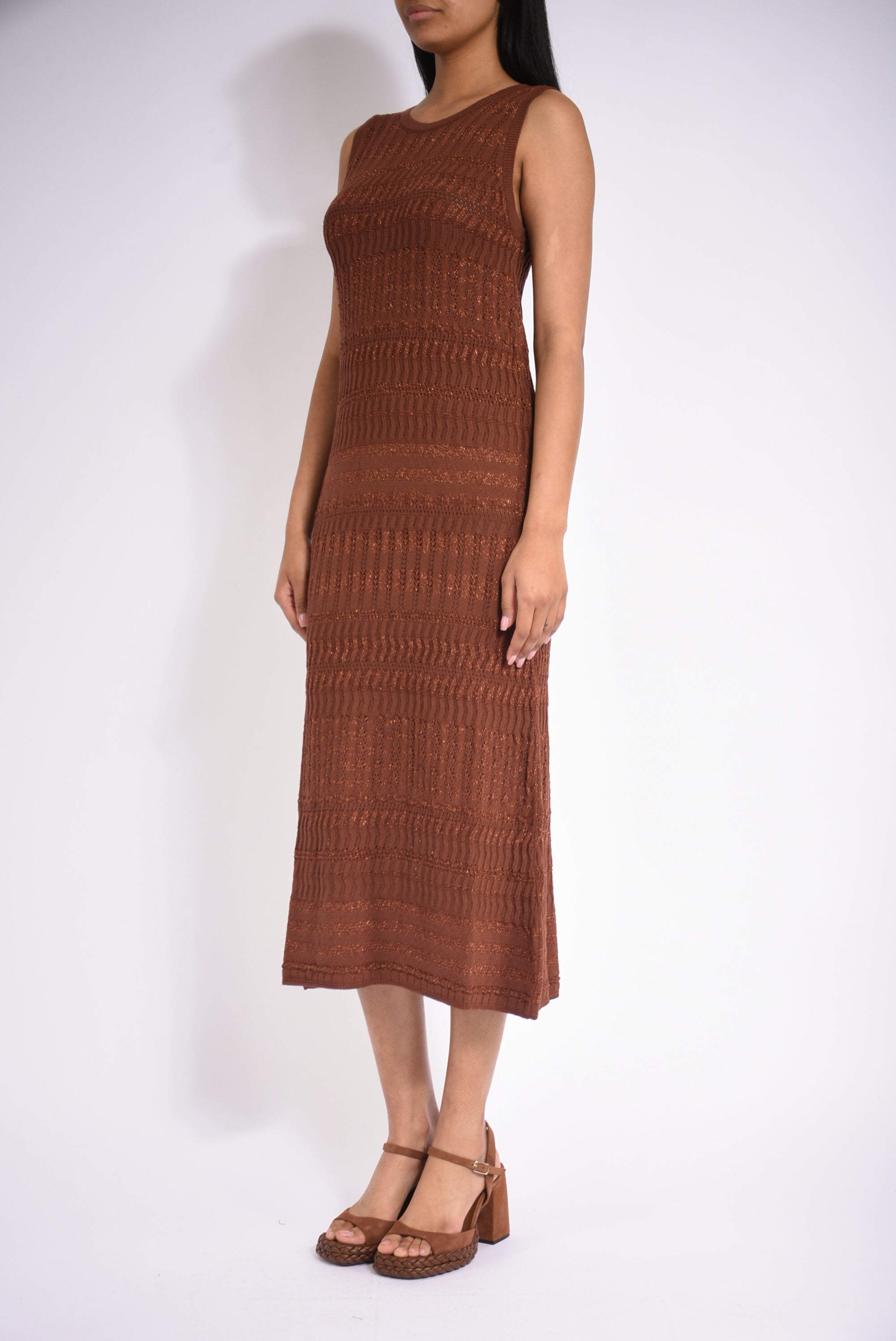 abito lungo smanicato lace